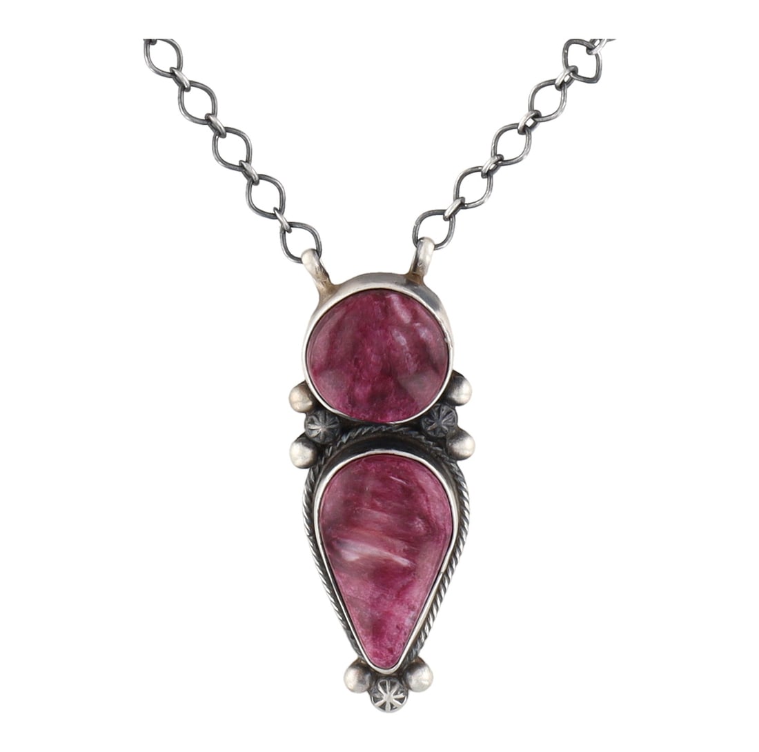Antoinette Martinez Navajo Sterling Spiny Oyster Necklace (1 of 6)