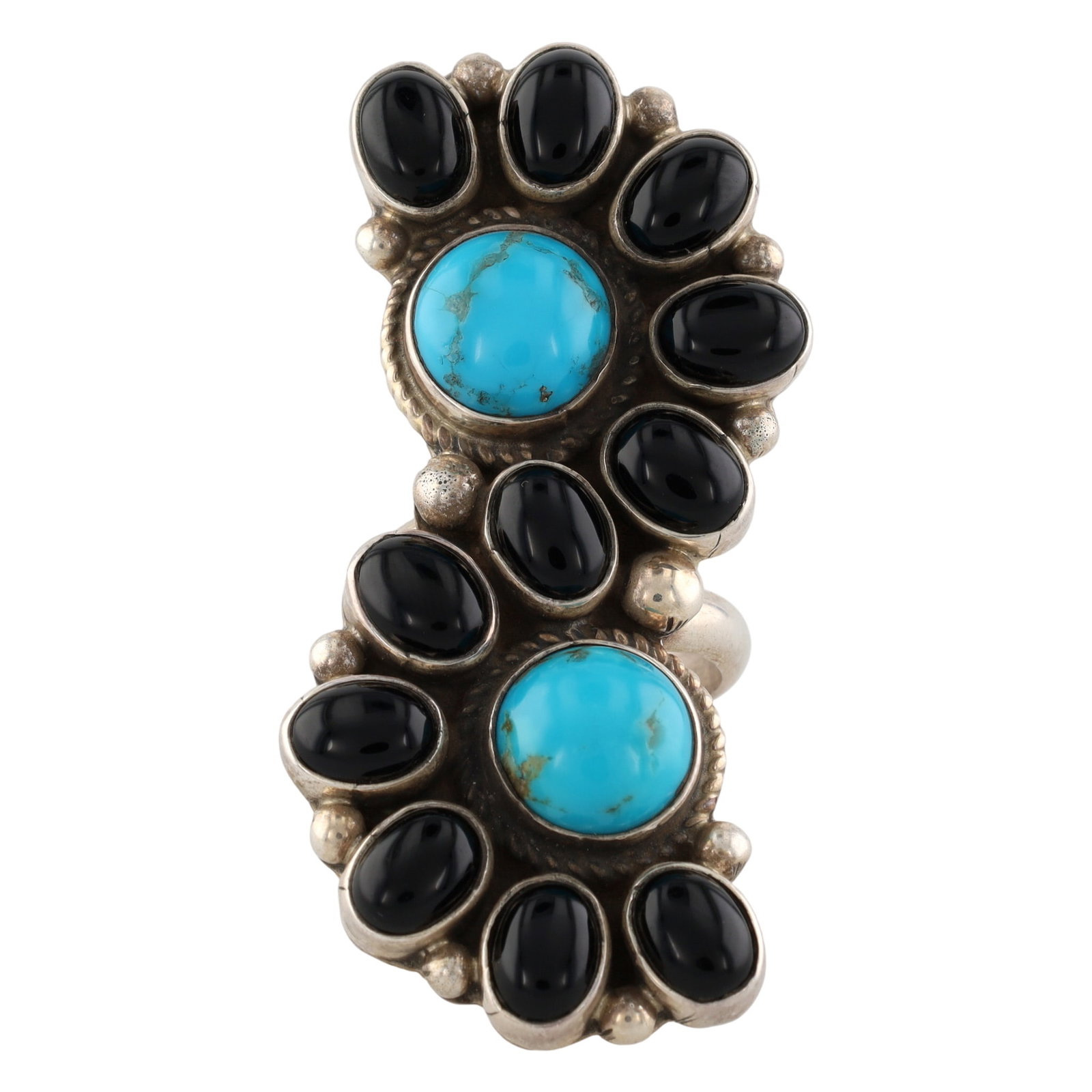 Geraldine James Navajo Sterling Multi-Stone Ring Sz 8 (1 of 6)