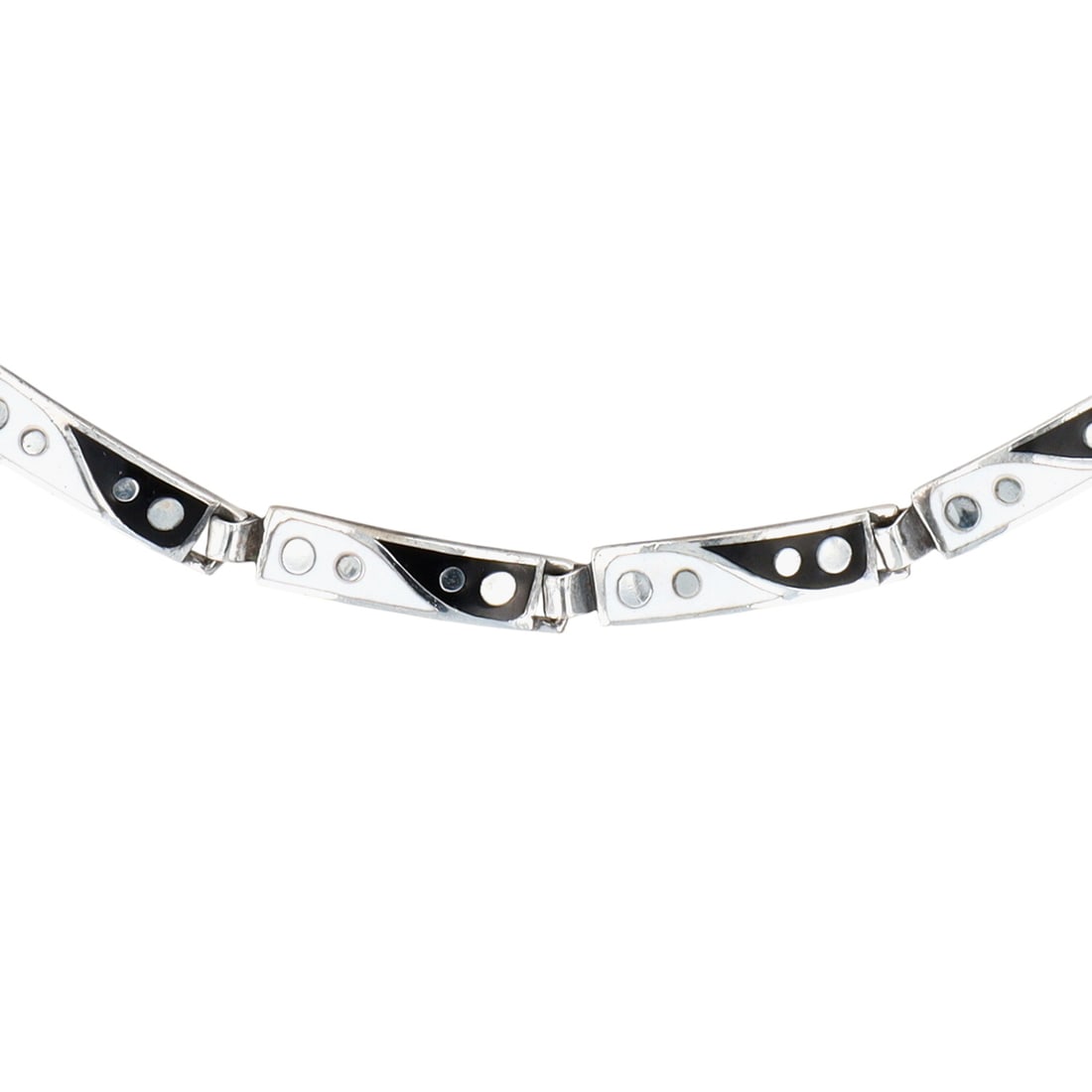 Margot De Taxco Sterling Enamel Necklace (1 of 7)