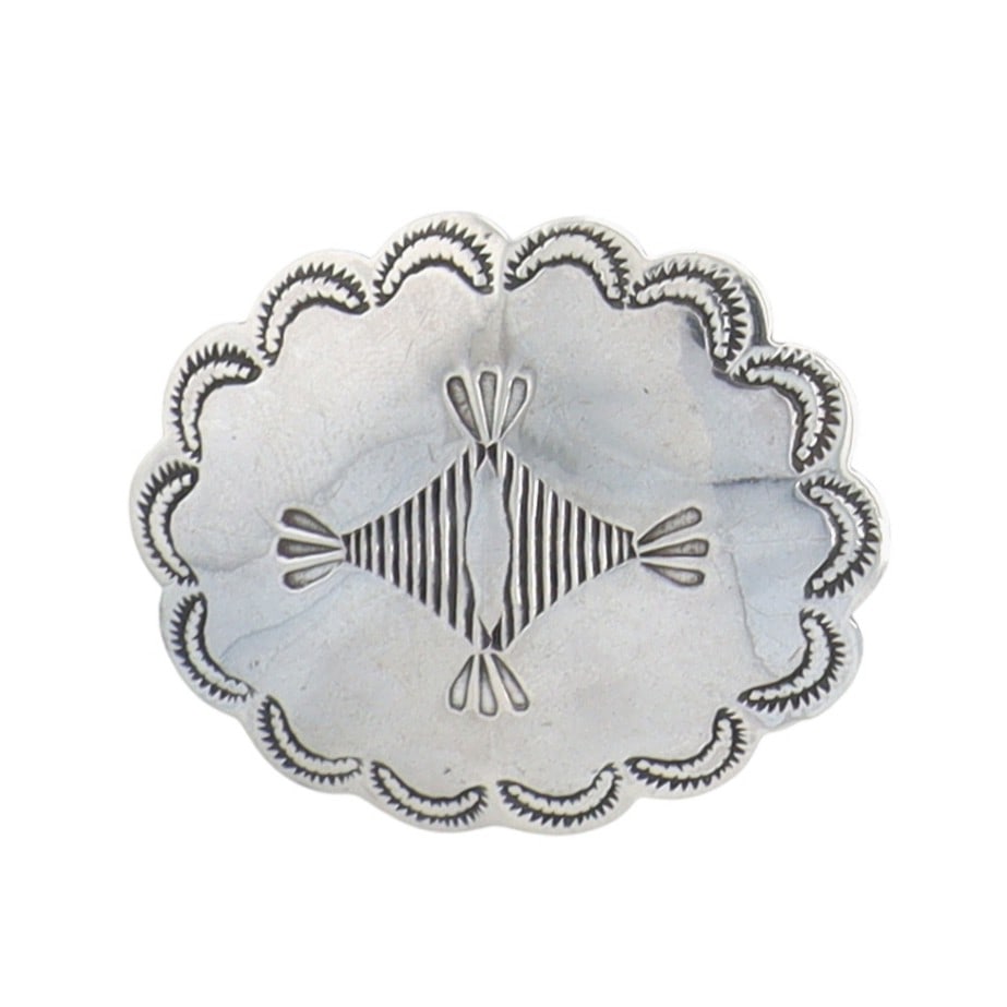 Vintage Navajo Plain Silver Brooch: Vintage Navajo Plain Sterling Silver Brooch 8g