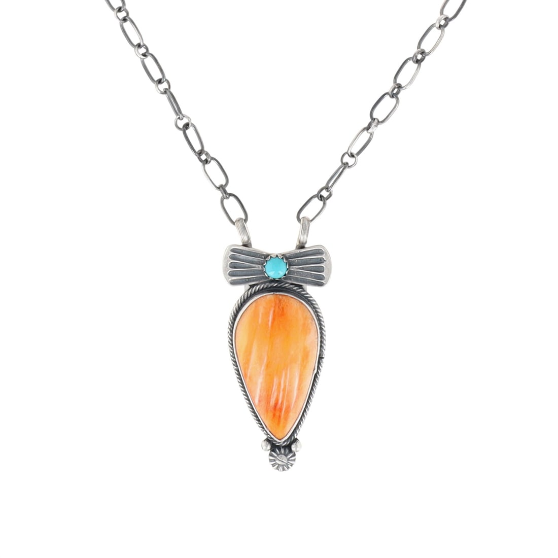 Verley Betone Navajo Sterling Multi-Stone Bow Necklace (1 of 6)