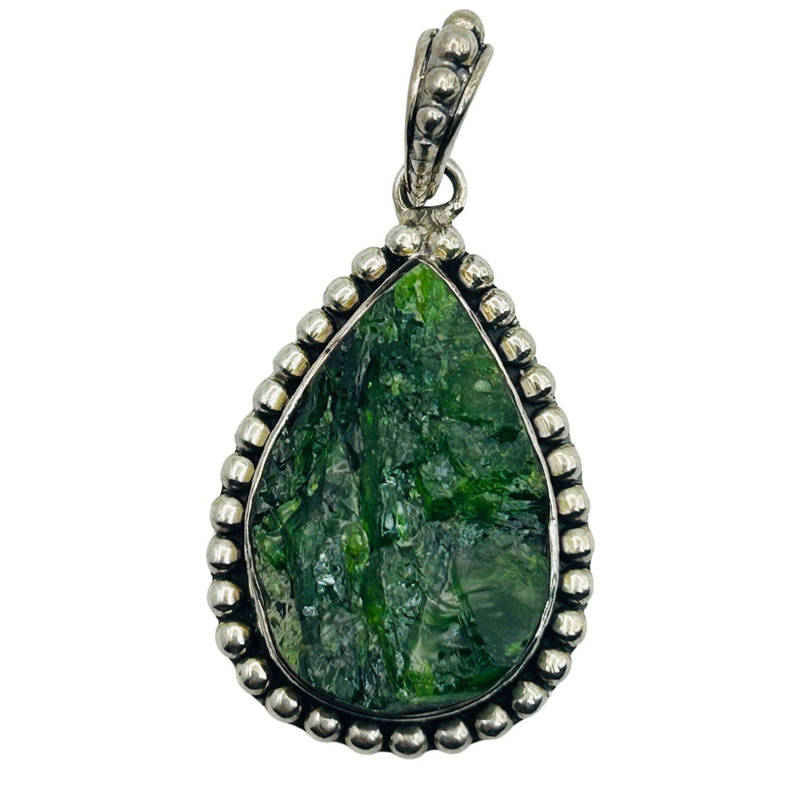 ARYA Sterling Jade Tear Drop Pendant (1 of 5)