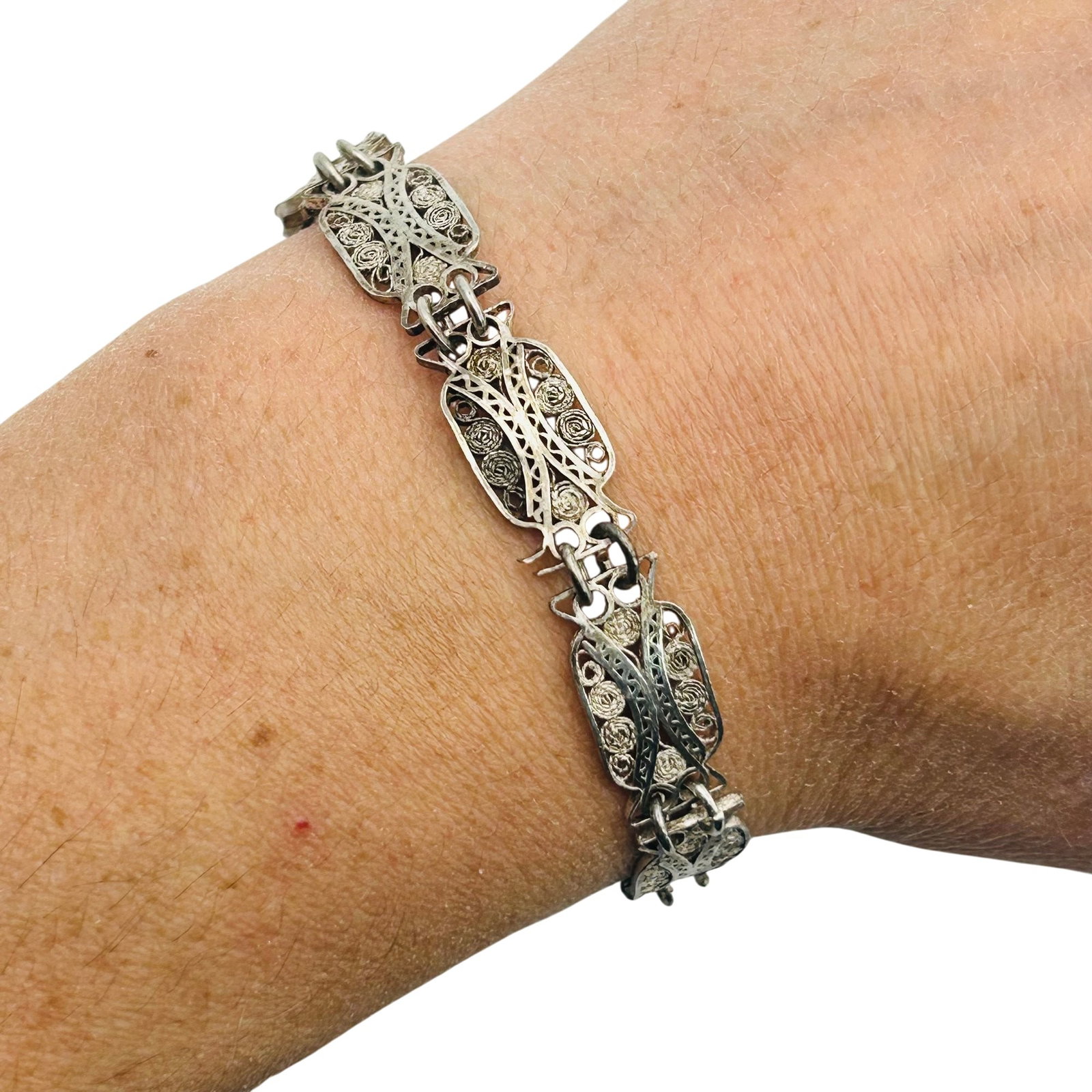 Sterling Filigree Bracelet (1 of 6)