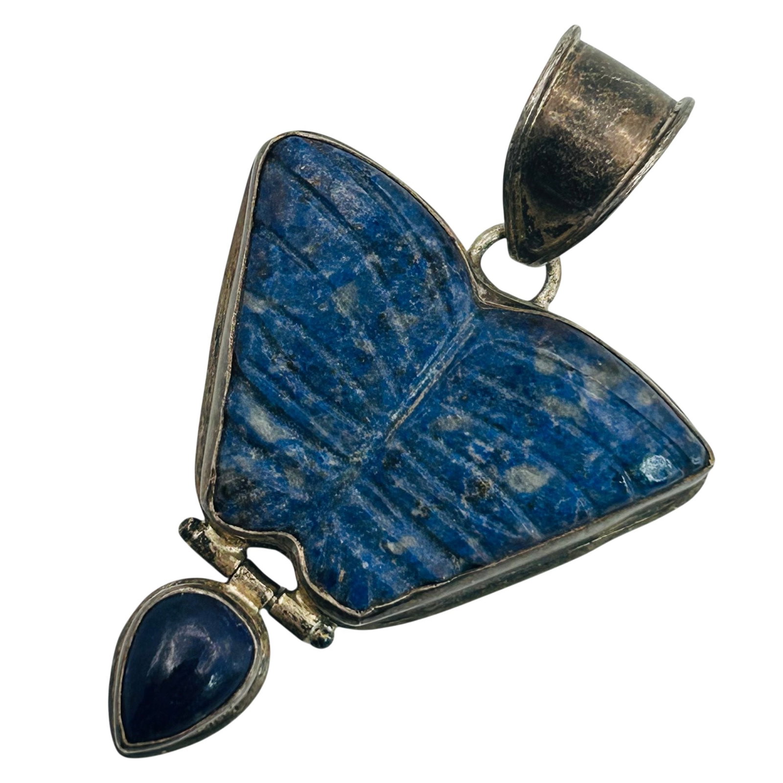 Sterling Lapis Lazuli Butterfly Pendant (1 of 6)