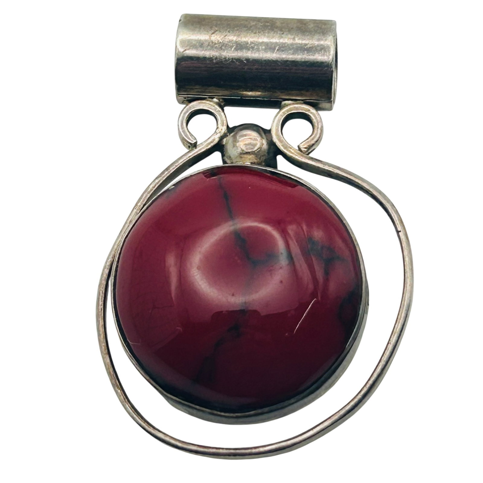 Mexico Sterling Round Pendant (1 of 4)