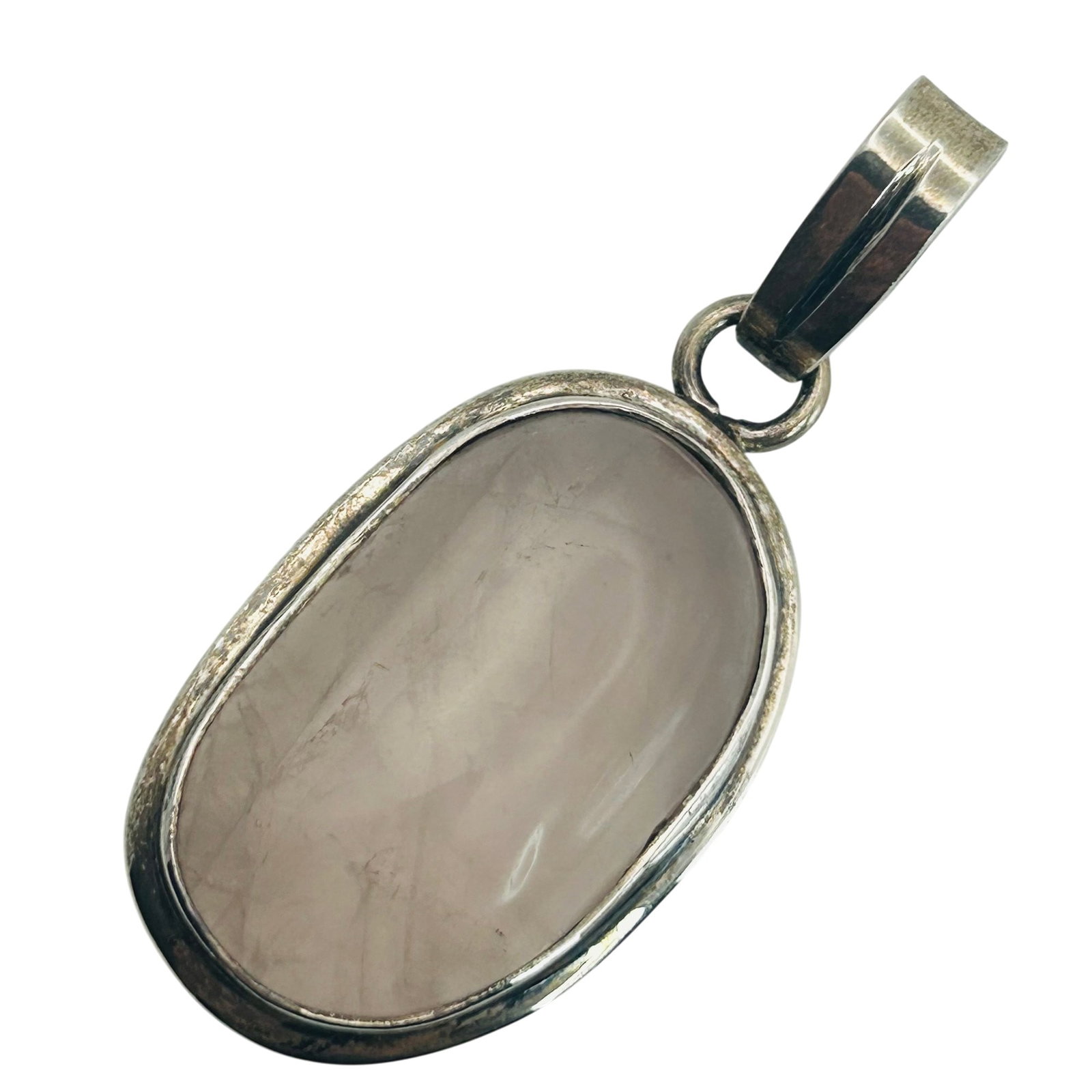 Sterling Rose Quartz Pendant (1 of 4)