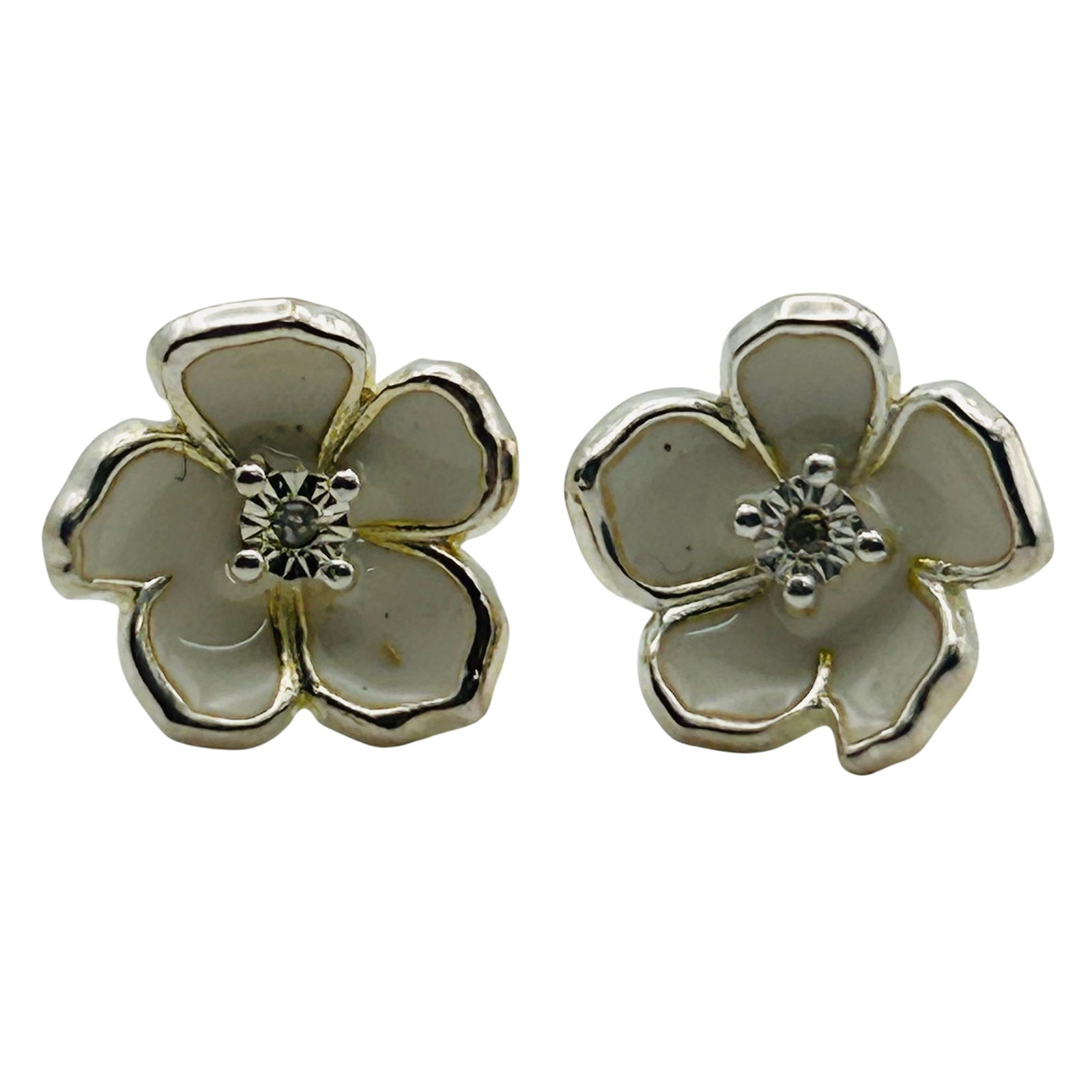 Djoy Sterling Diamond Accent Flower Stud Earrings (1 of 4)