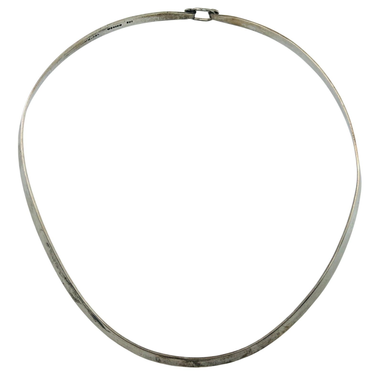 Taxco TM-295 Mexico Sterling Bangle Necklace (1 of 6)