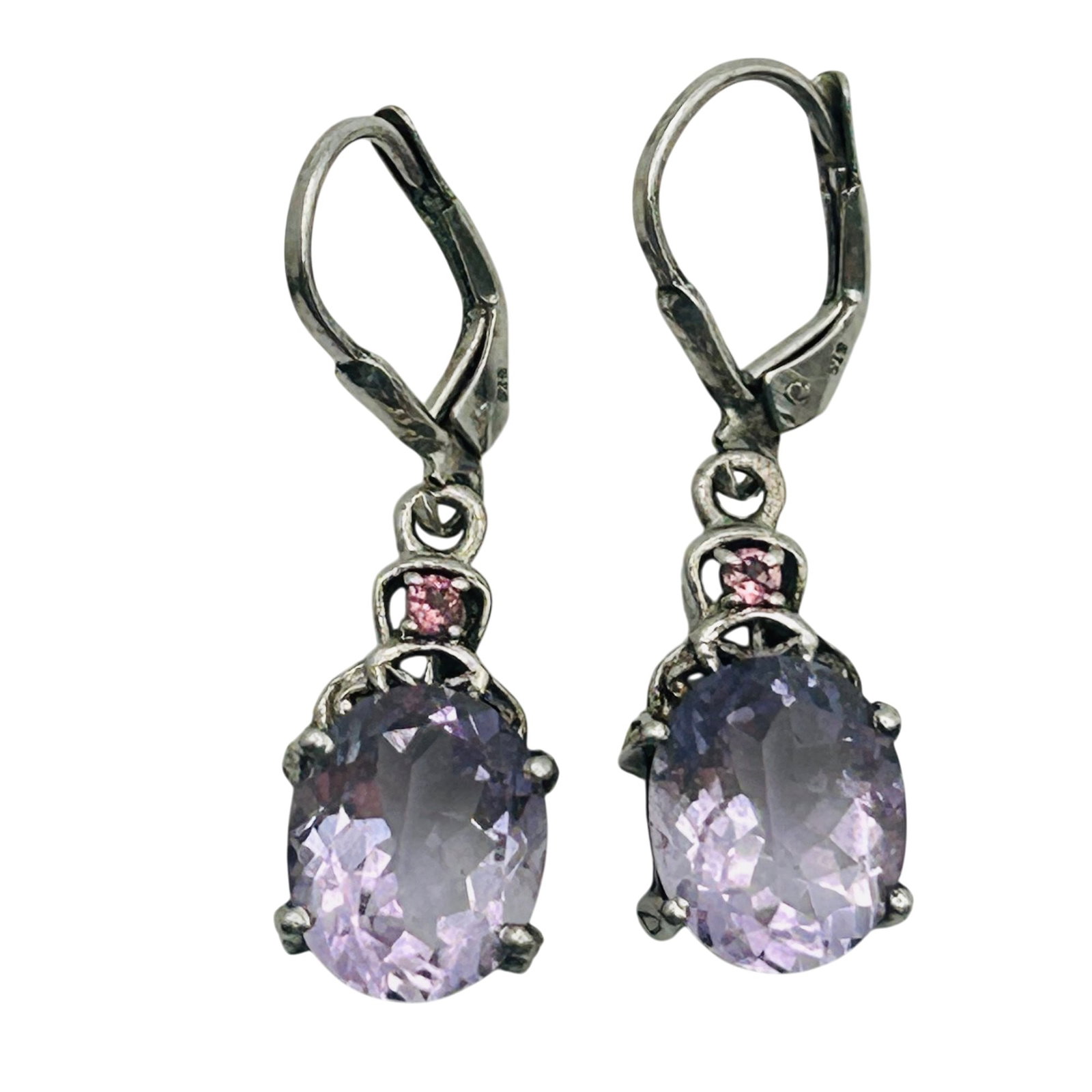 Sterling Amethyst Jacket Earrings (1 of 5)