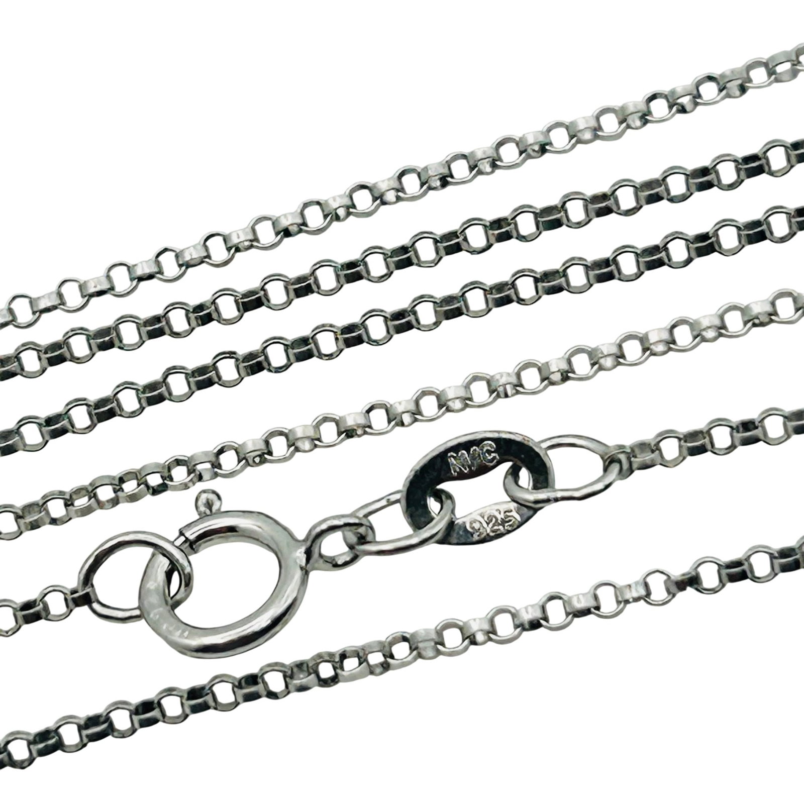 Sterling Cable Chain Necklace: Sterling cable chain necklace. 1.5g