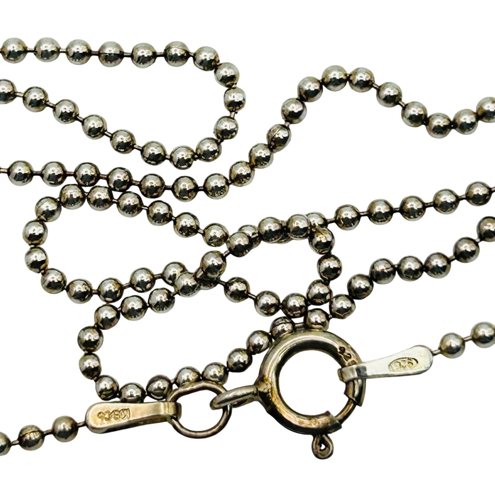 Msco Sterling Bead Chain Necklace (1 of 4)
