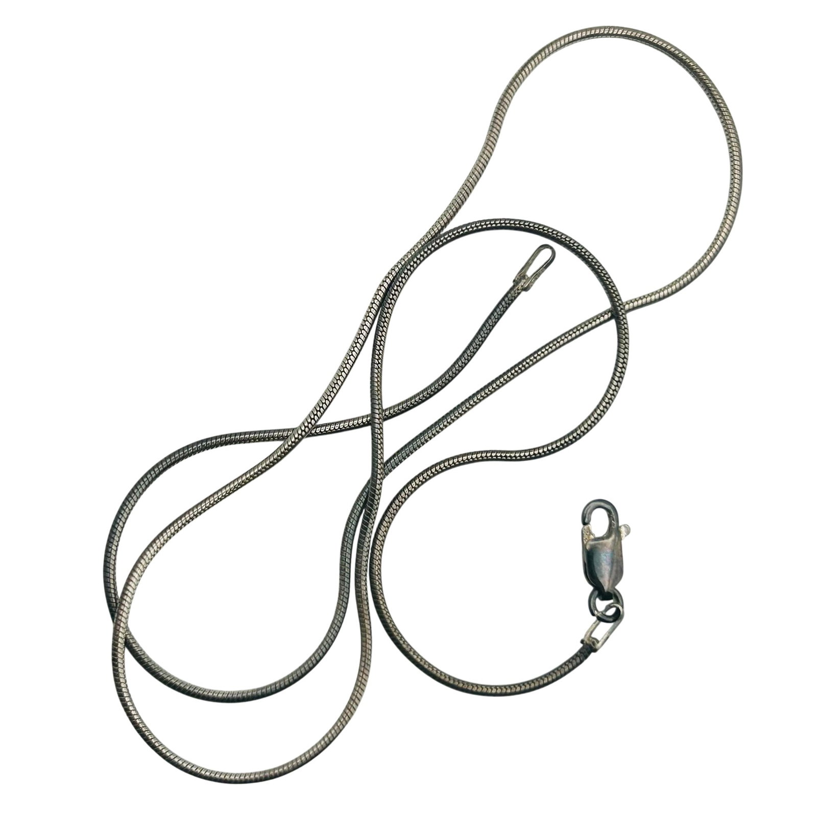 Italy Sterling Round Snake Chain Necklace (1 of 5)