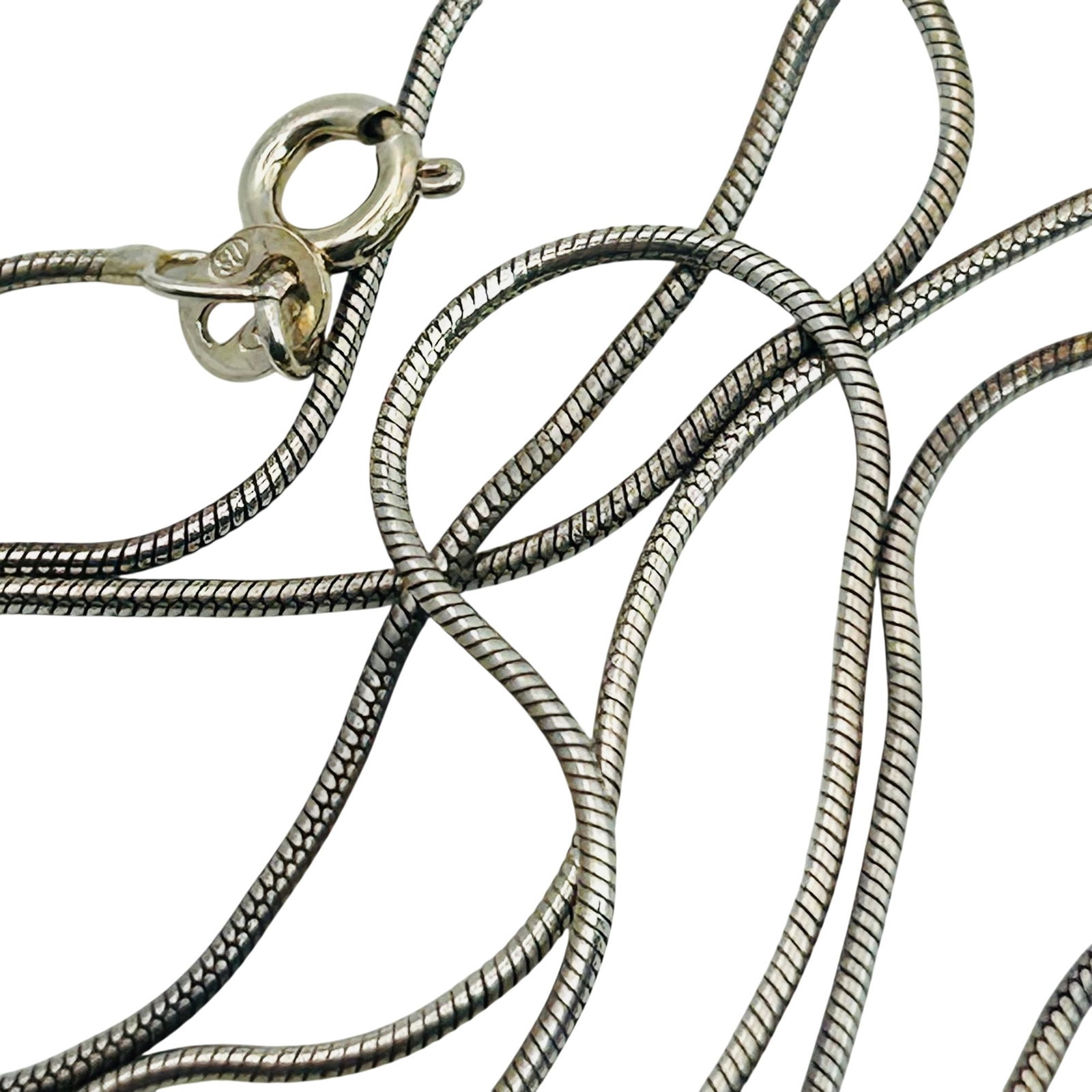 Italy Sterling Round Snake Chain Necklace (1 of 4)