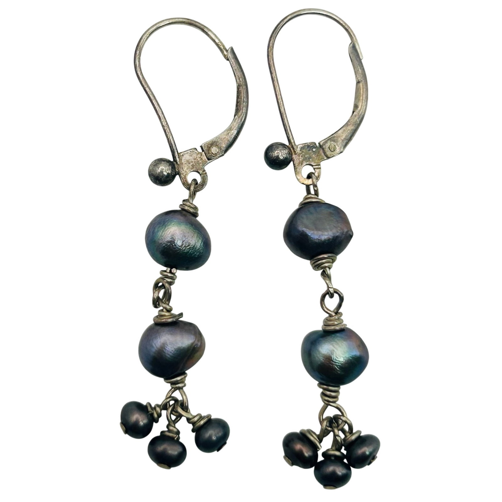 Sterling Pearl Dangle Earrings (1 of 4)
