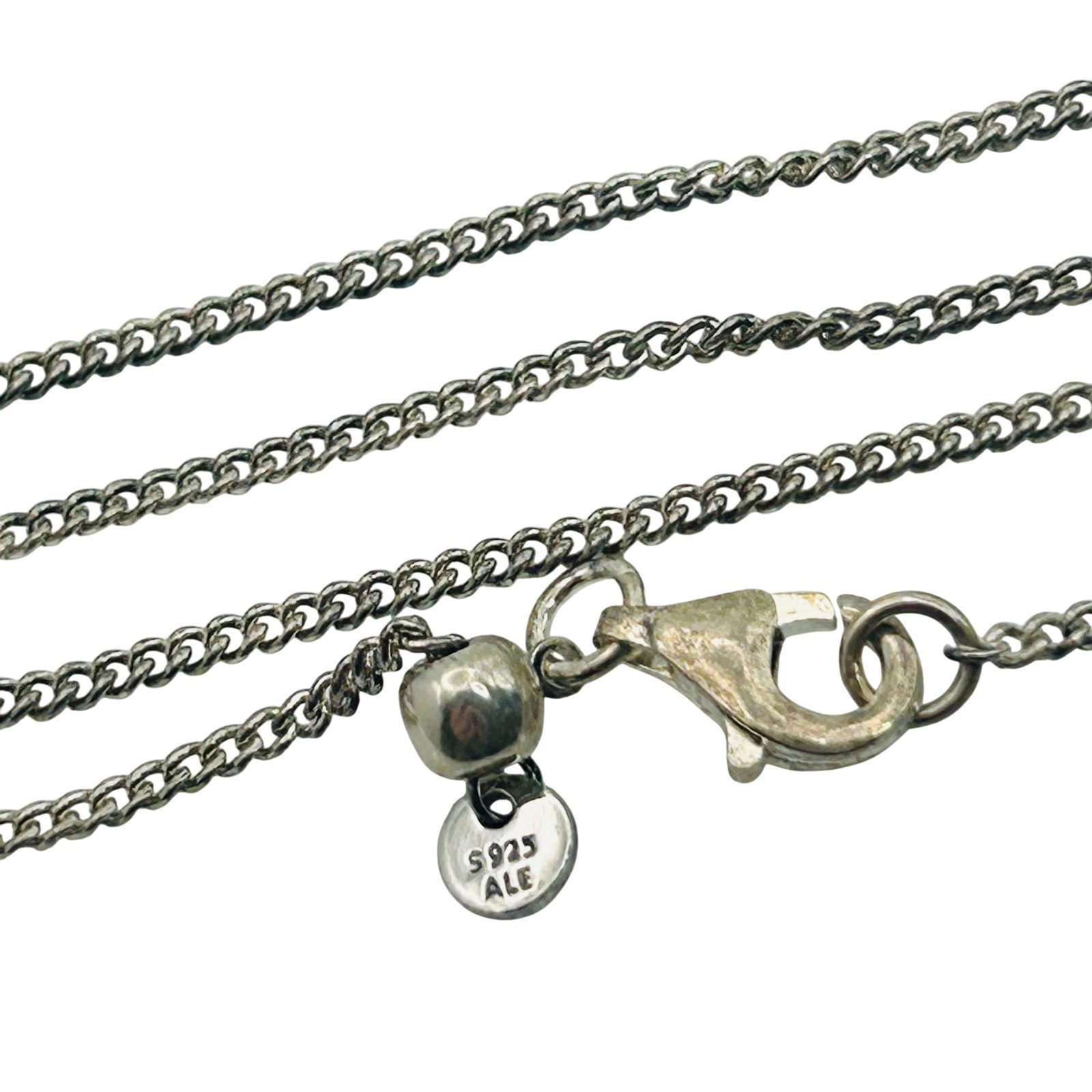ALE Pandora Sterling Curb Chain Adjustable Necklace (1 of 4)