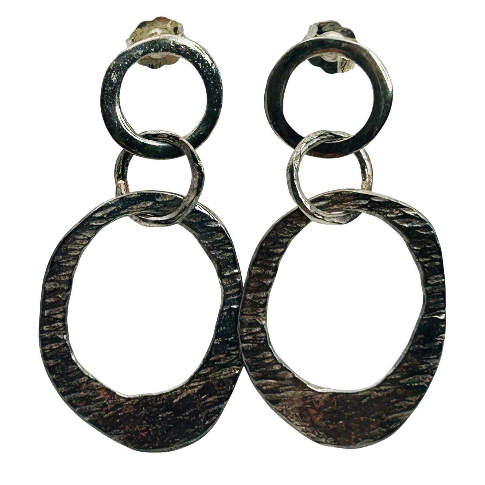 Silpada Israel Sterling Dangle Stud Earrings: Silpada Israel Sterling dangle stud earrings. 4.5g