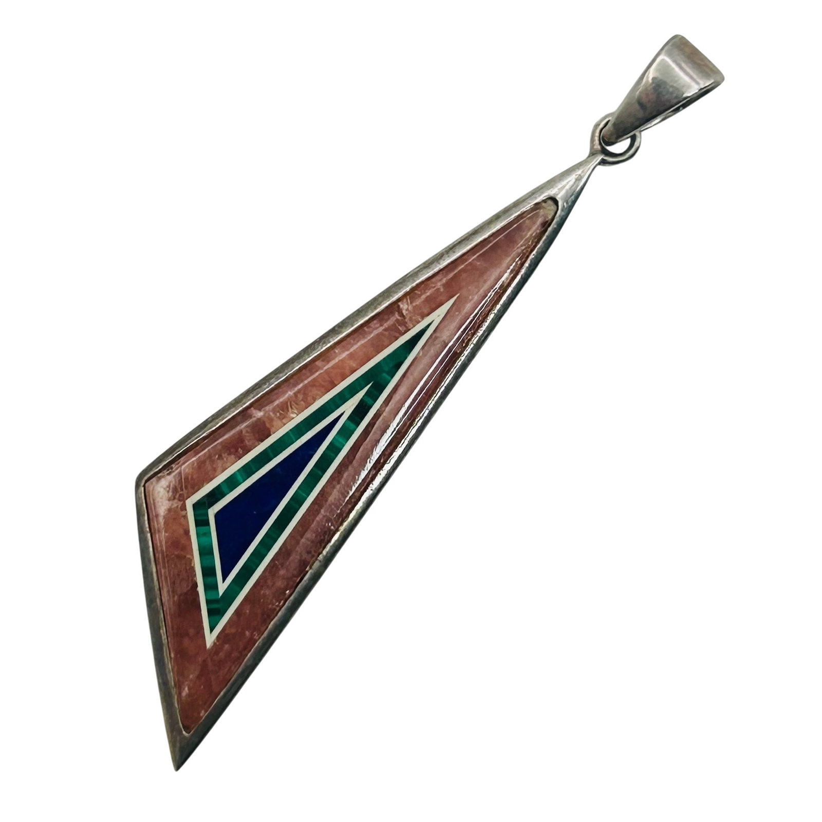Sterling Southwest Multi Gem Pendant: Sterling southwest multi gem pendant. 5.4g