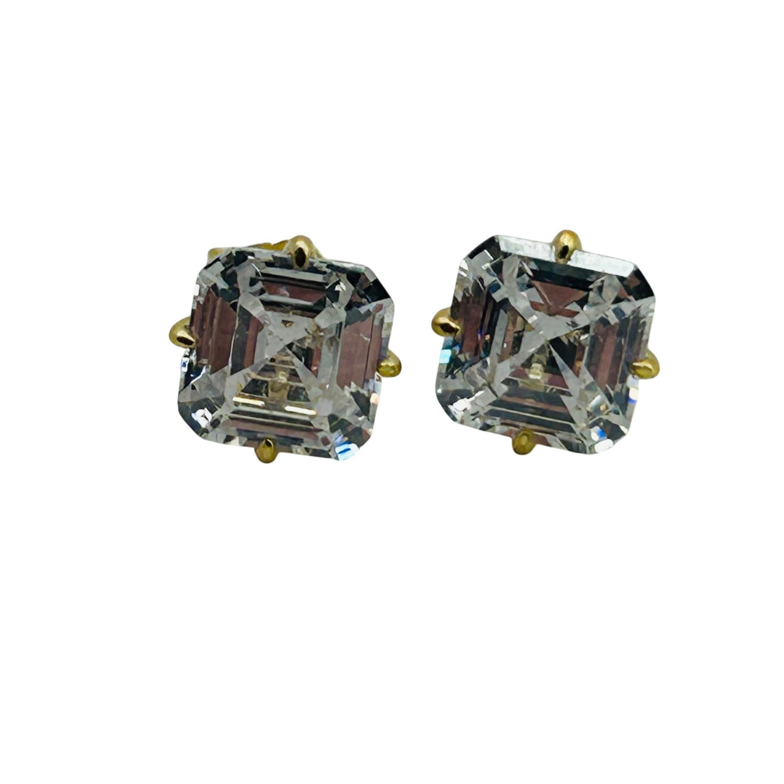 Sterling Rhinestone Stud Earrings (1 of 4)