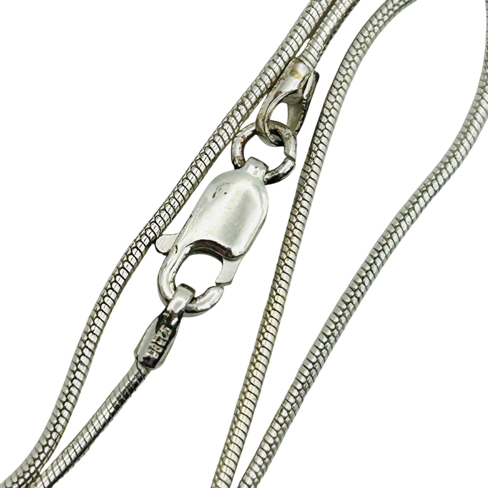 Sterling Round Snake Chain Necklace (1 of 3)