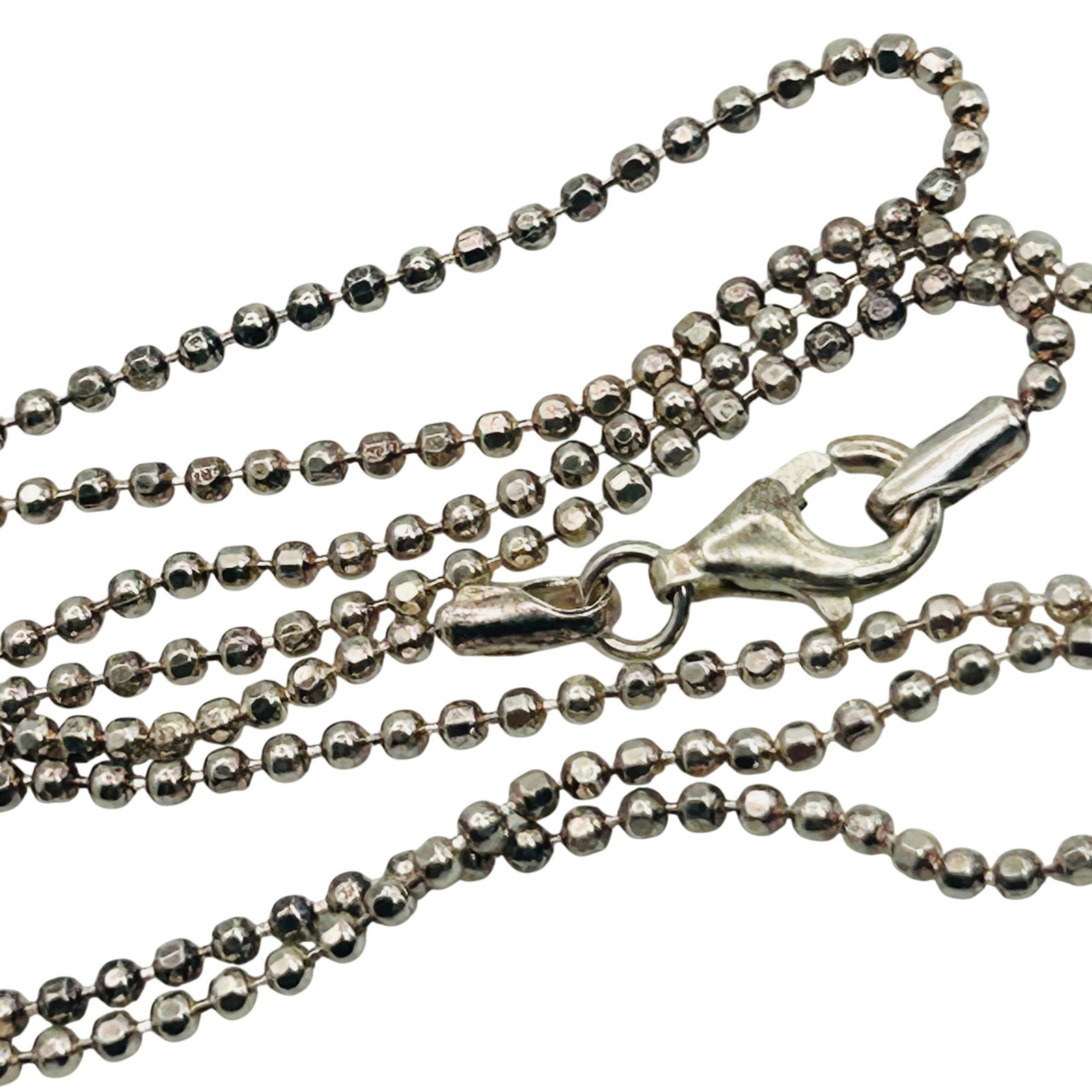 Sterling Bead Chain Necklace (1 of 3)