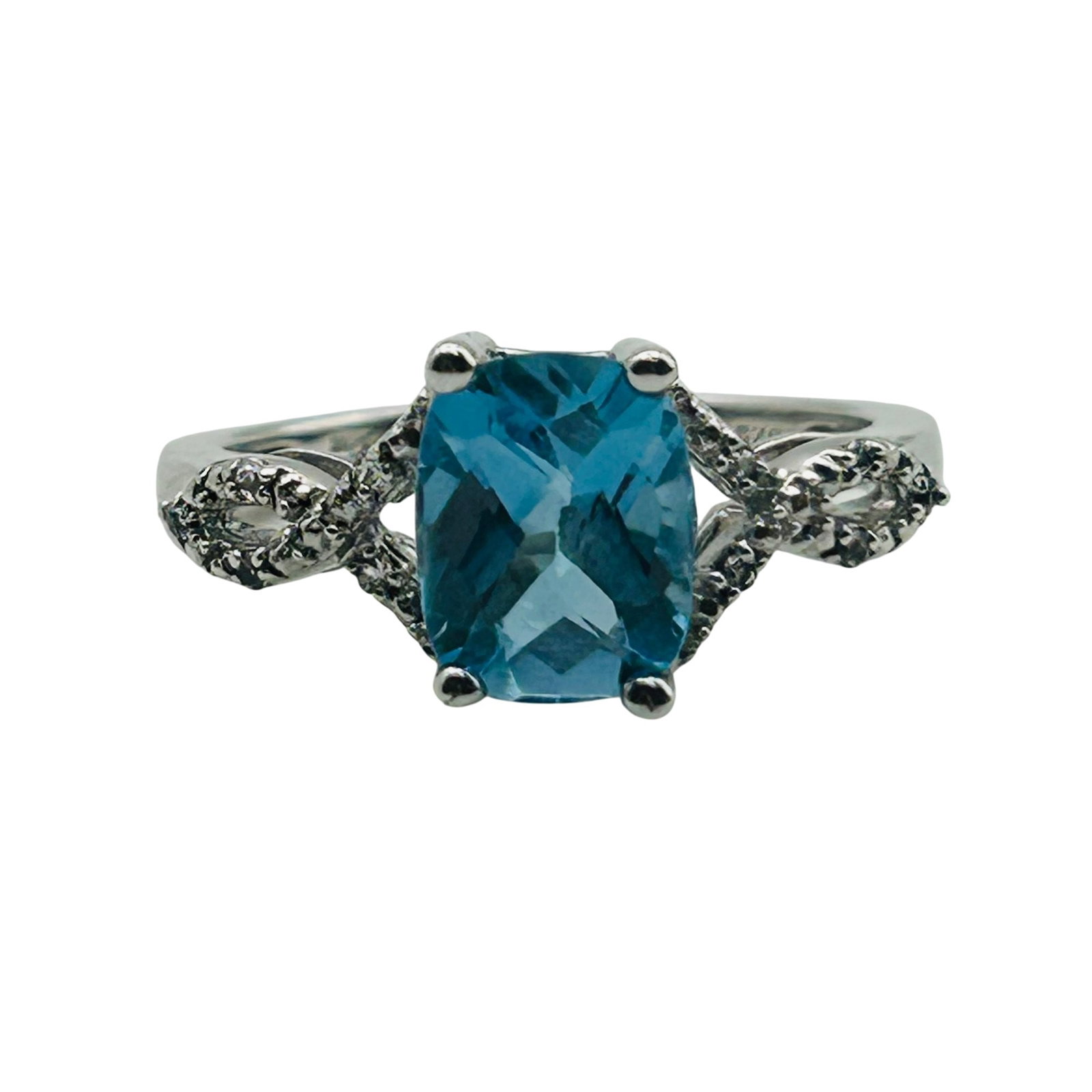 Sterling Topaz Spinel Accent Ring Size 7 (1 of 8)