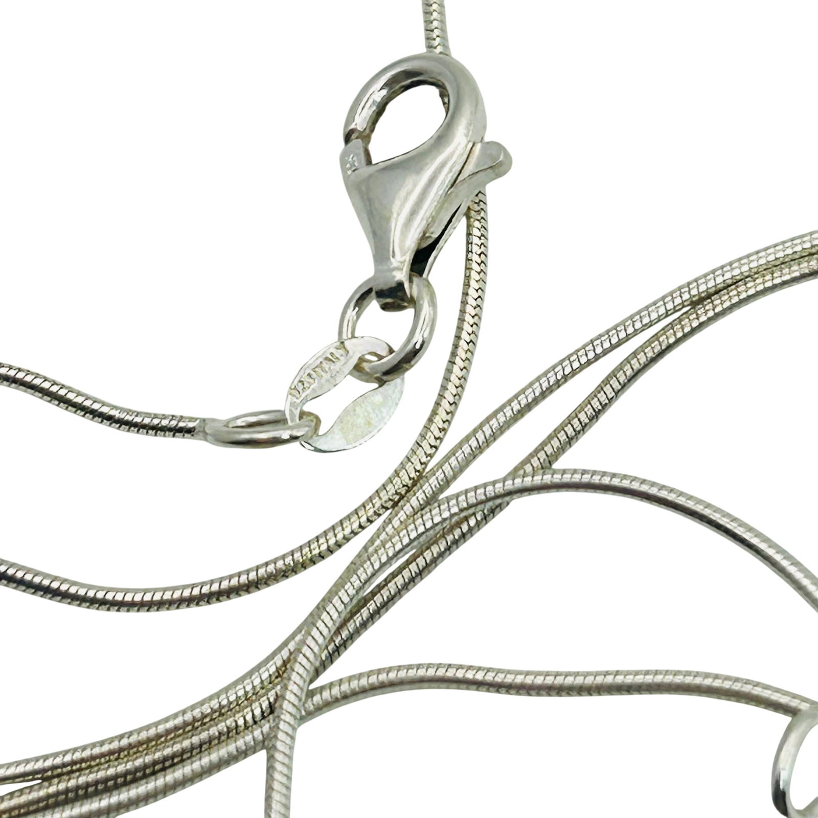 Italy Sterling Round Snake Chain Necklace (1 of 3)