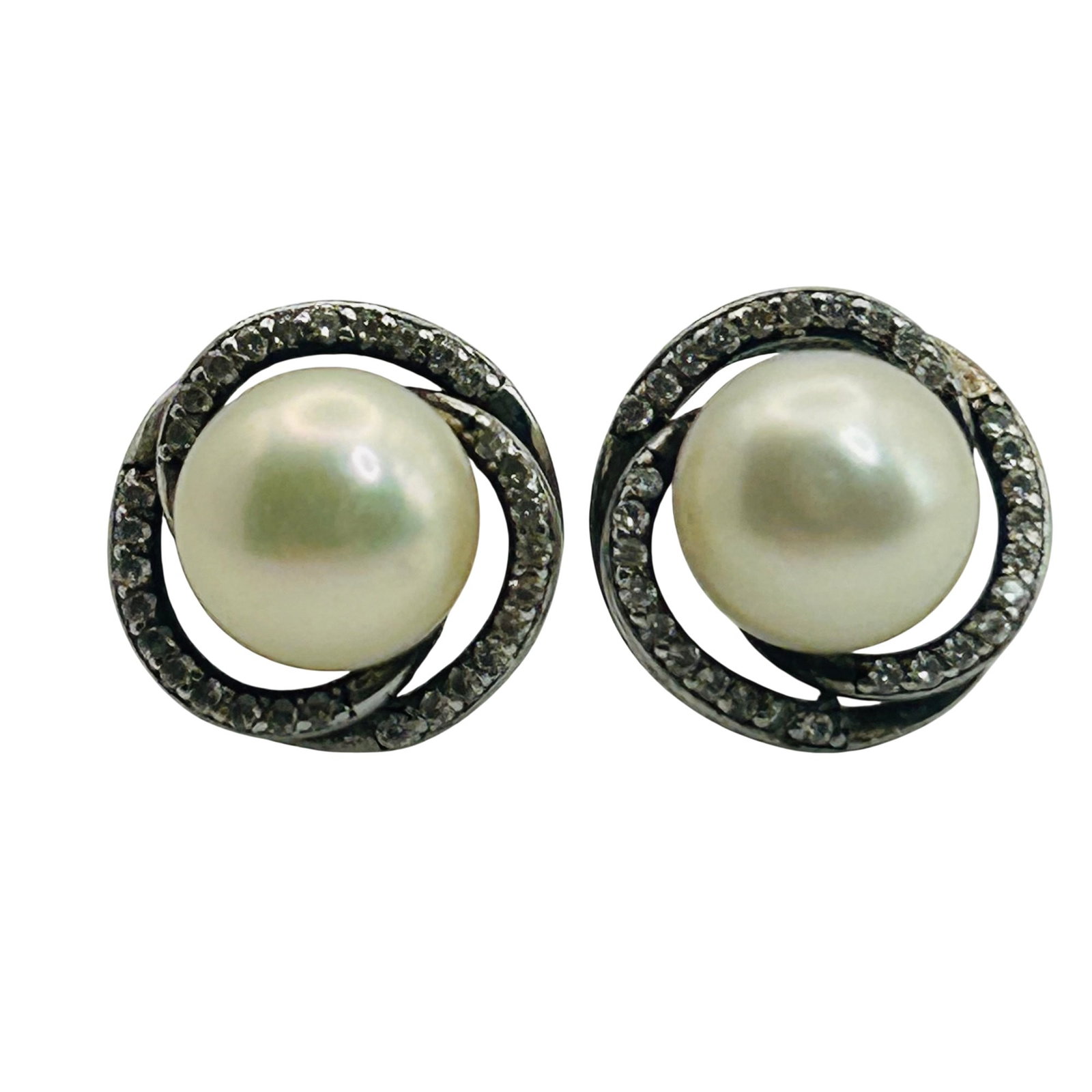 Sterling Pearl Stud Earrings (1 of 5)