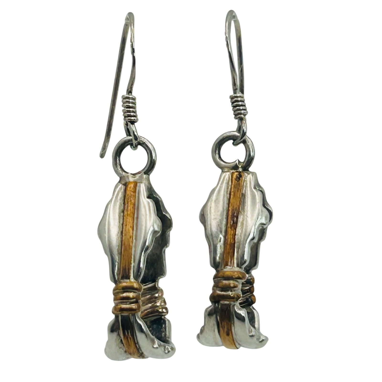 Sterling Dangle Hook Back Earrings (1 of 5)