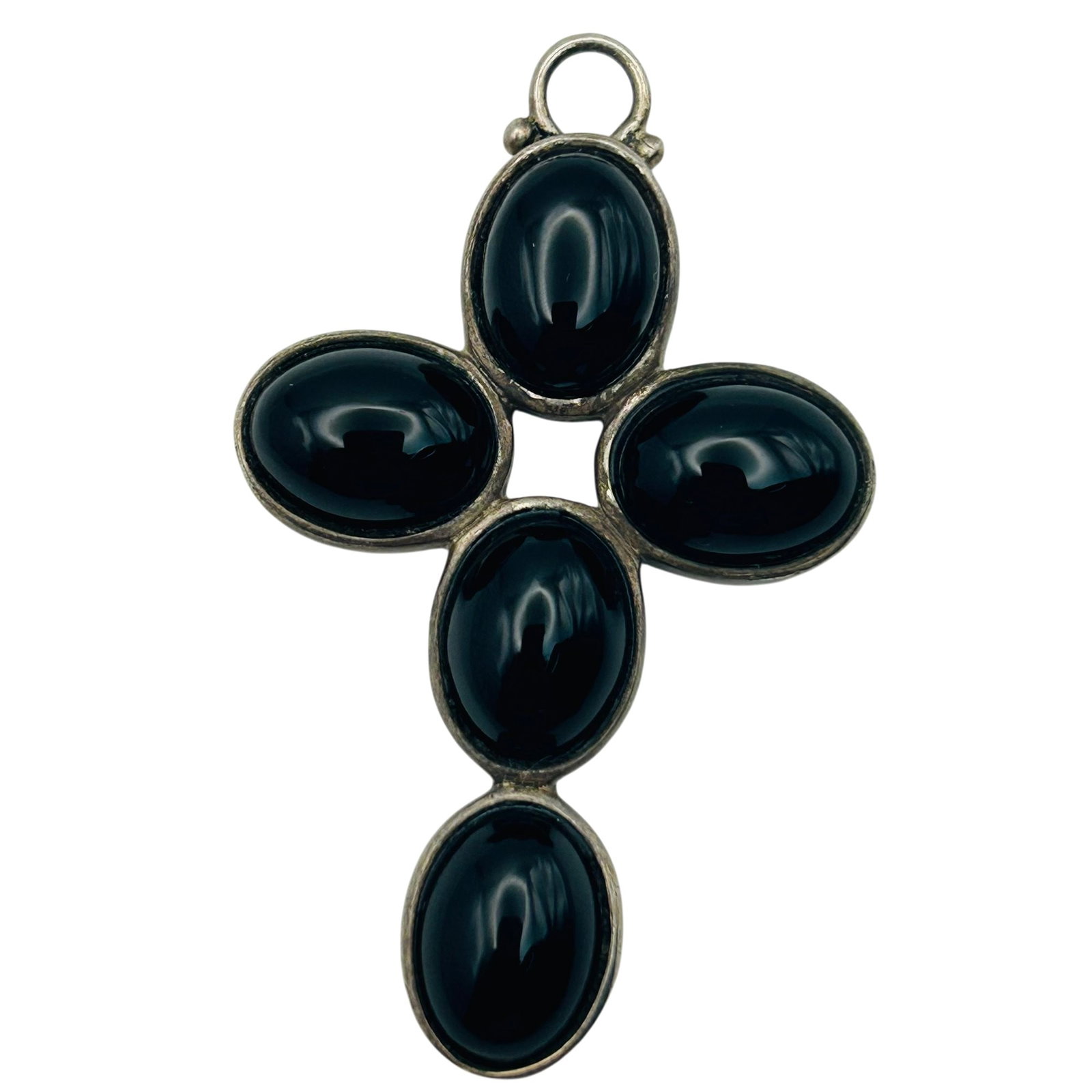 Barse Sterling Onyx Cross Pendant (1 of 5)