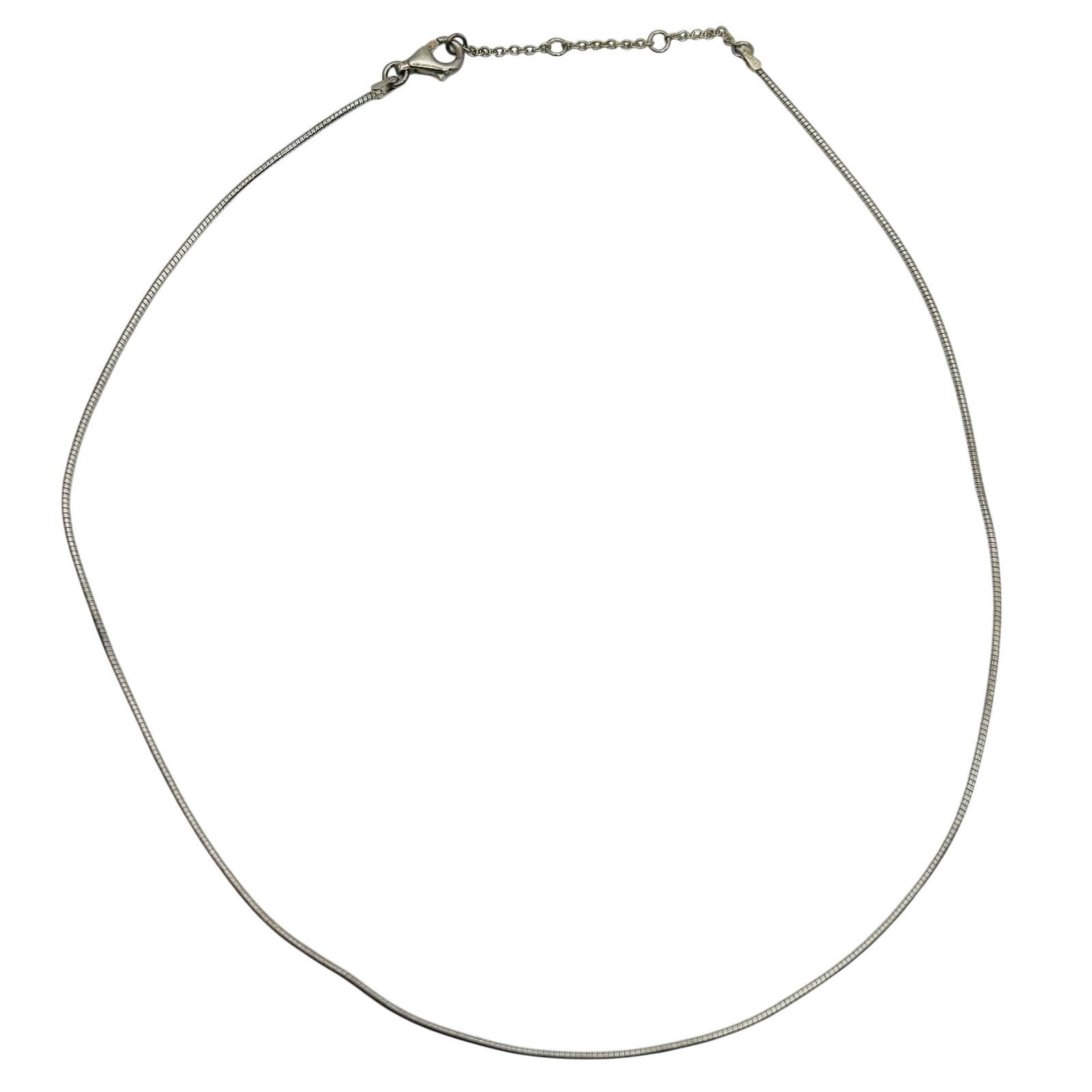 Italy Sterling Round Snake Chain Necklace (1 of 4)