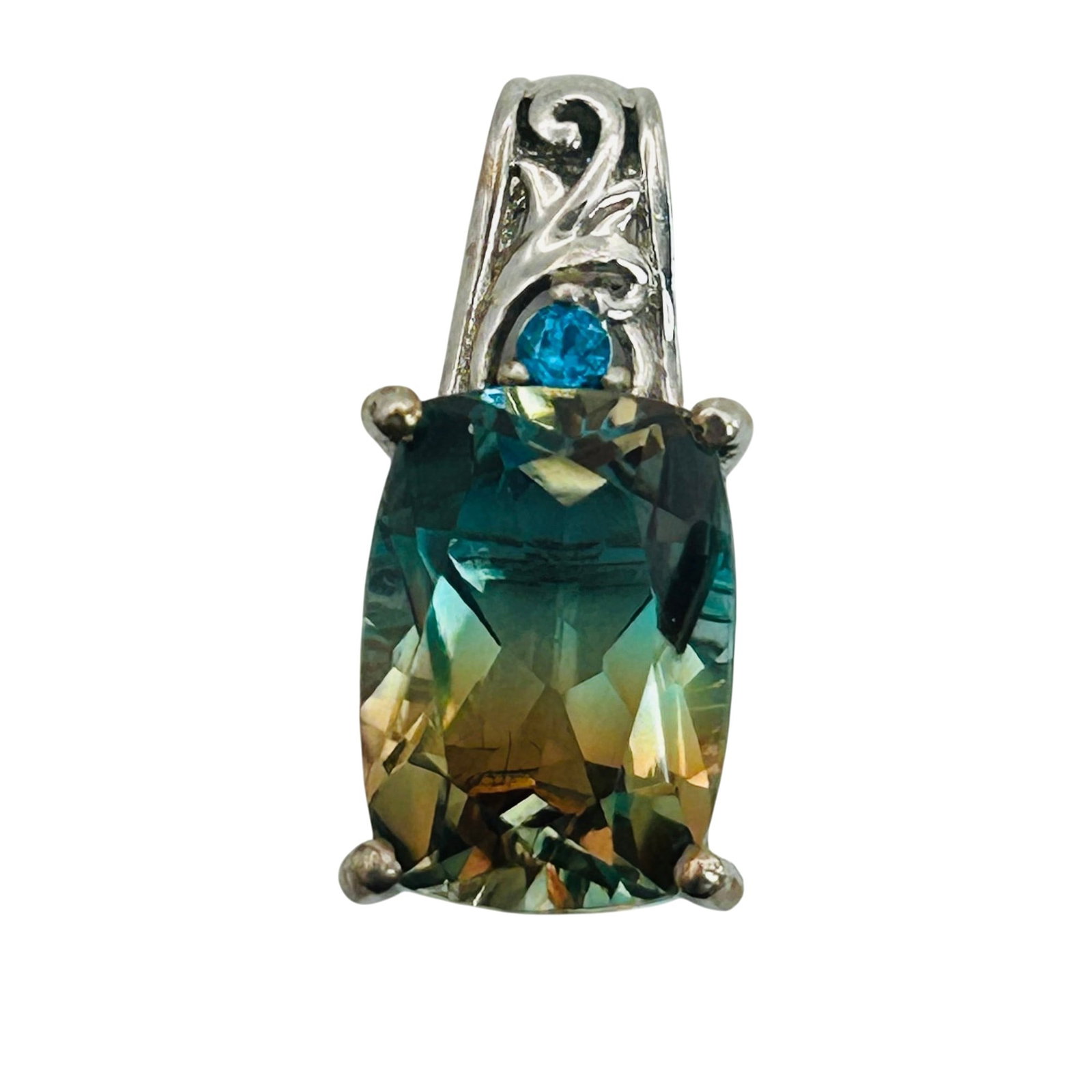 STS Jewels Sterling bue quartz Pendant (1 of 4)