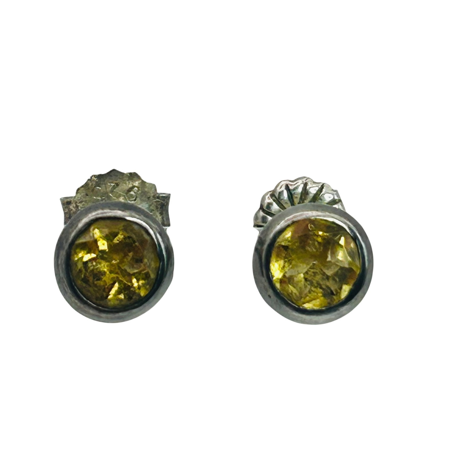 Estelle Nepar Sterling Citrine Stud Earrings (1 of 5)