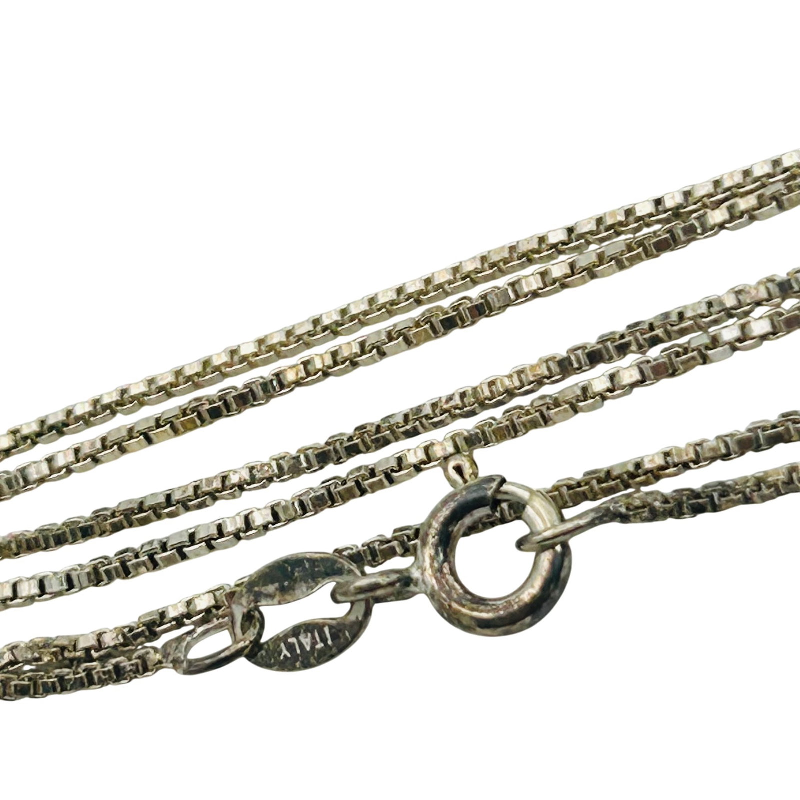 Sterling Box Chain Necklace (1 of 3)