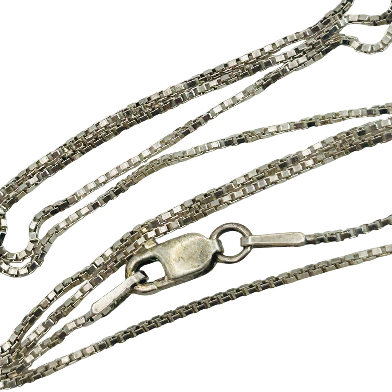 Sterling Box Chain Necklace (1 of 4)