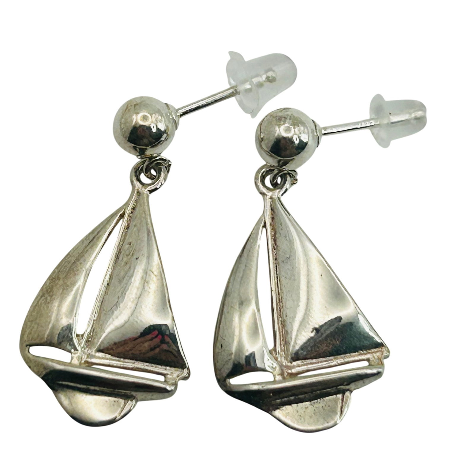 Sterling Sailboat Stud Earrings (1 of 5)