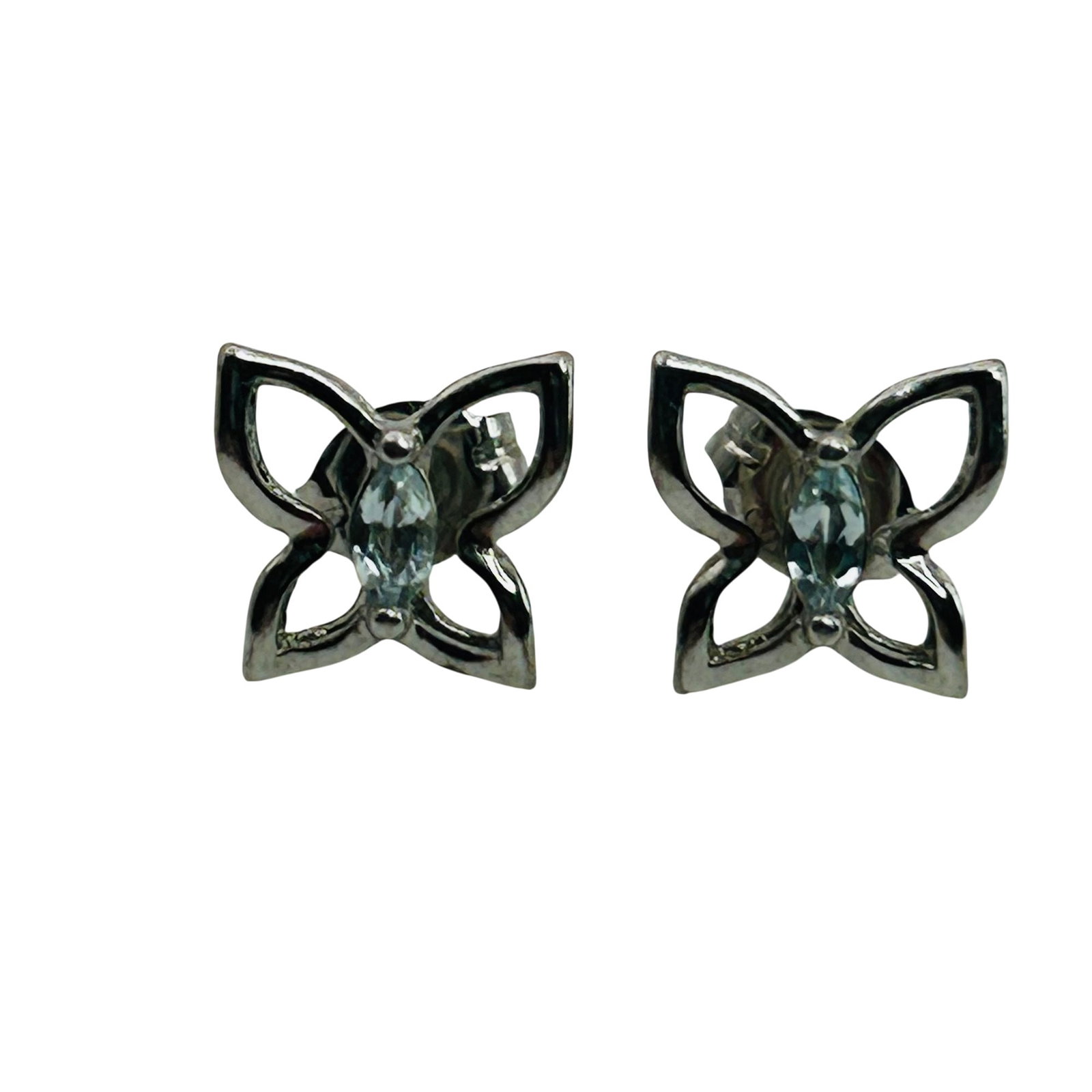Ross Simons Sterling Topaz Butterfly Earrings (1 of 4)