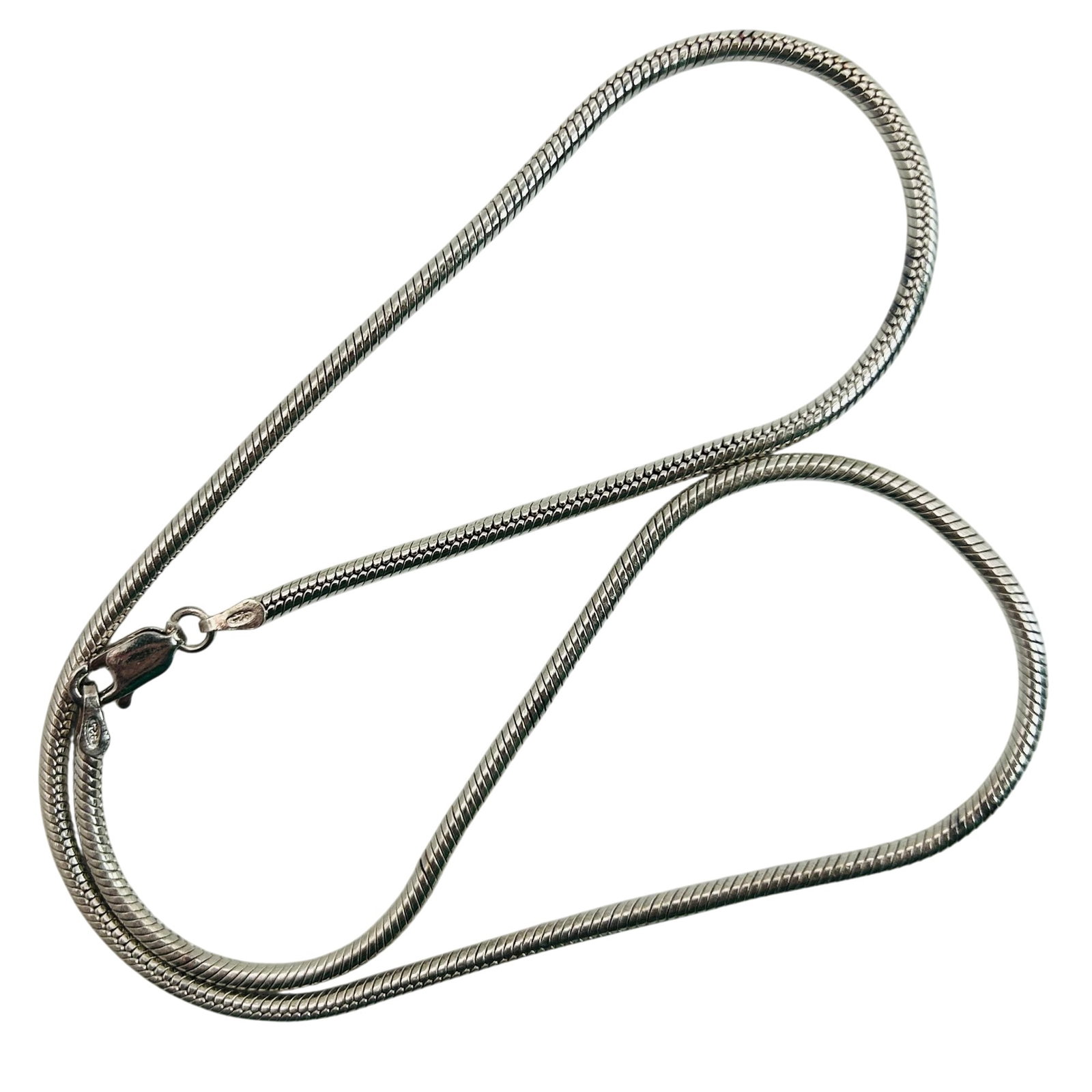 Italy Sterling Round Snake Chain Necklace (1 of 4)