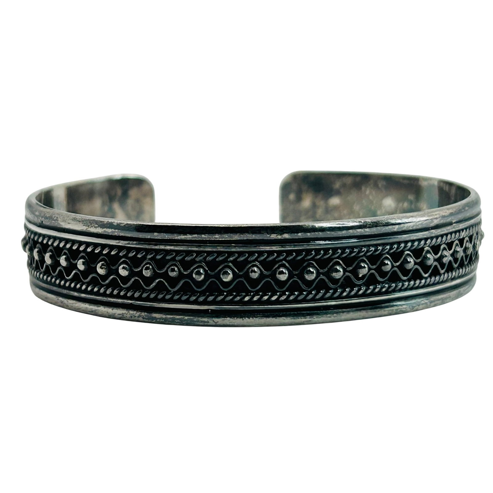 Sterling Cuff Bracelet: Sterling cuff bracelet. 24.7g