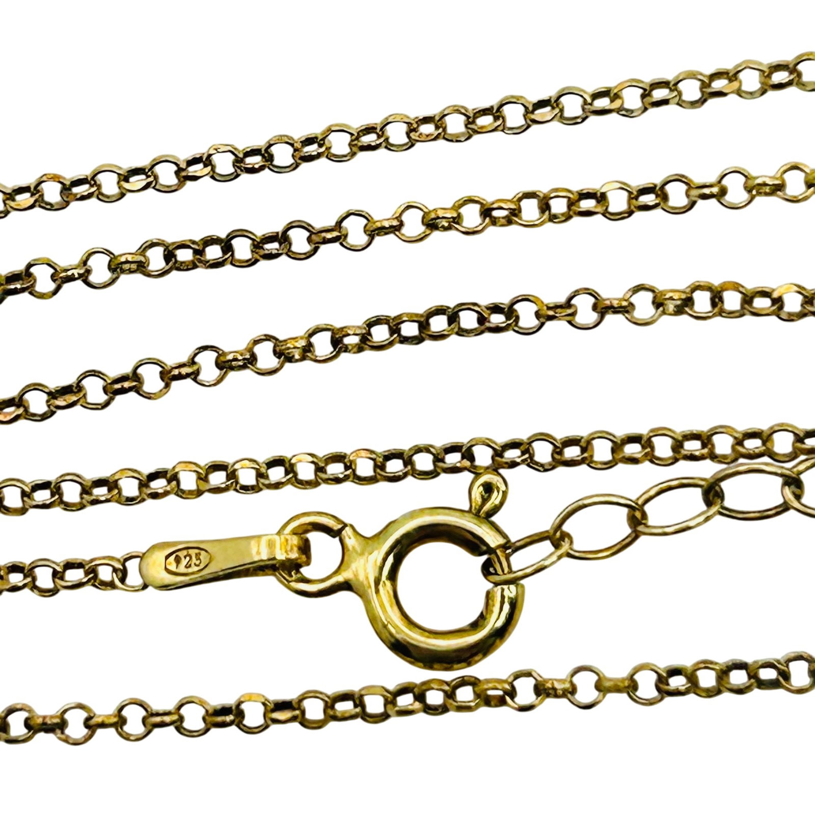 Sterling Cable Chain Adjustable Necklace: Sterling cable chain adjustable necklace. 1.4g