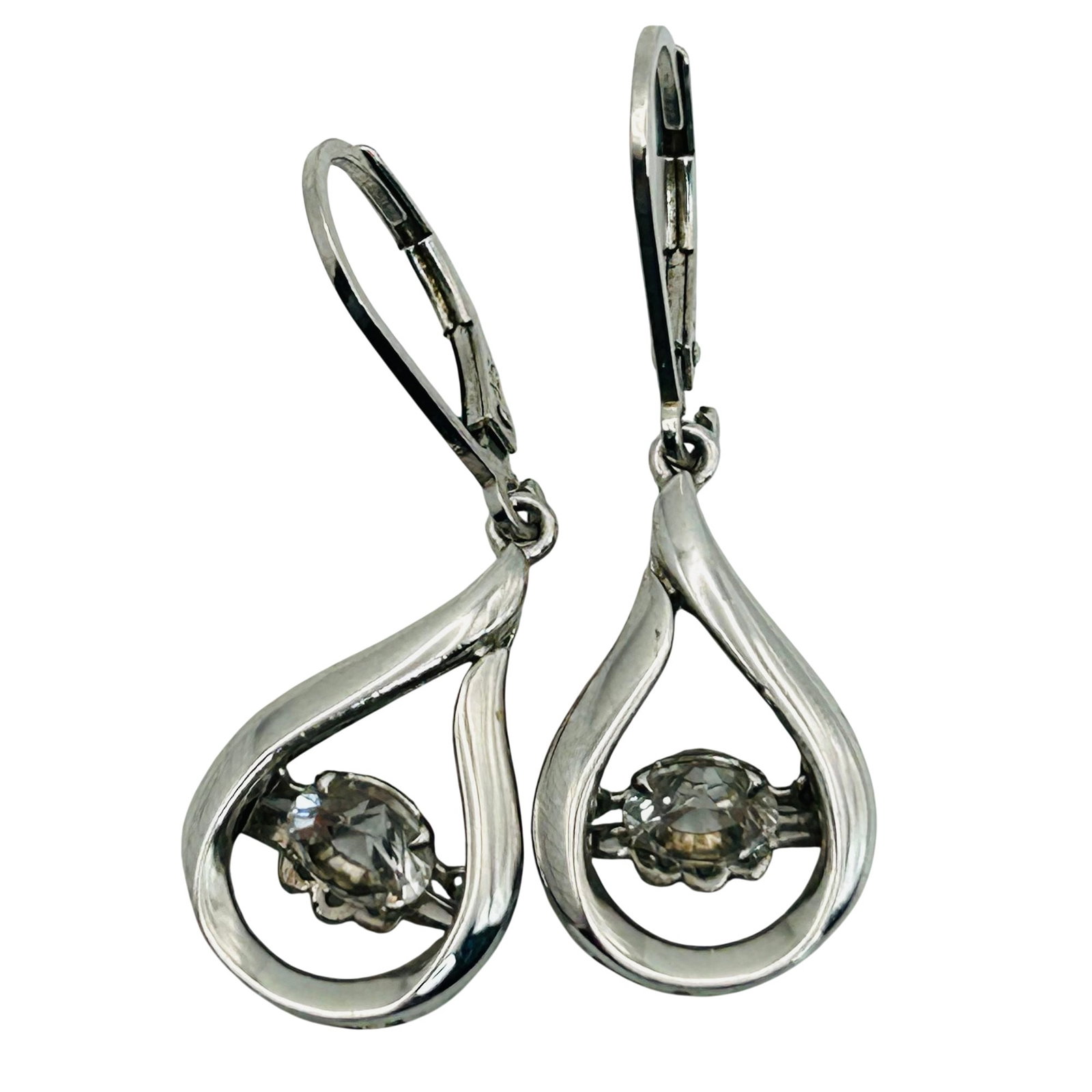 Sterling Topaz Tear Drop Earrings (1 of 5)