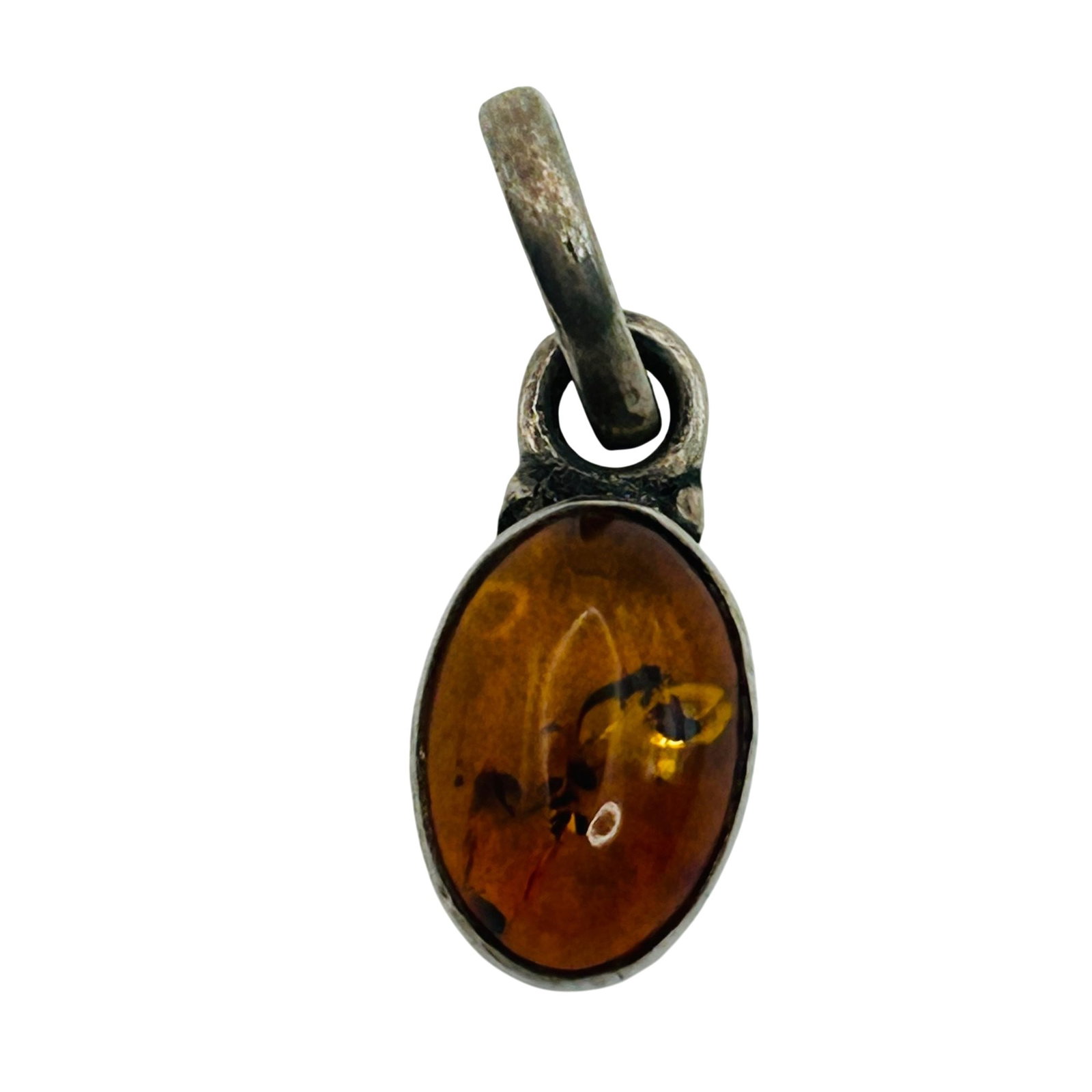 Sterling Amber Pendant (1 of 4)