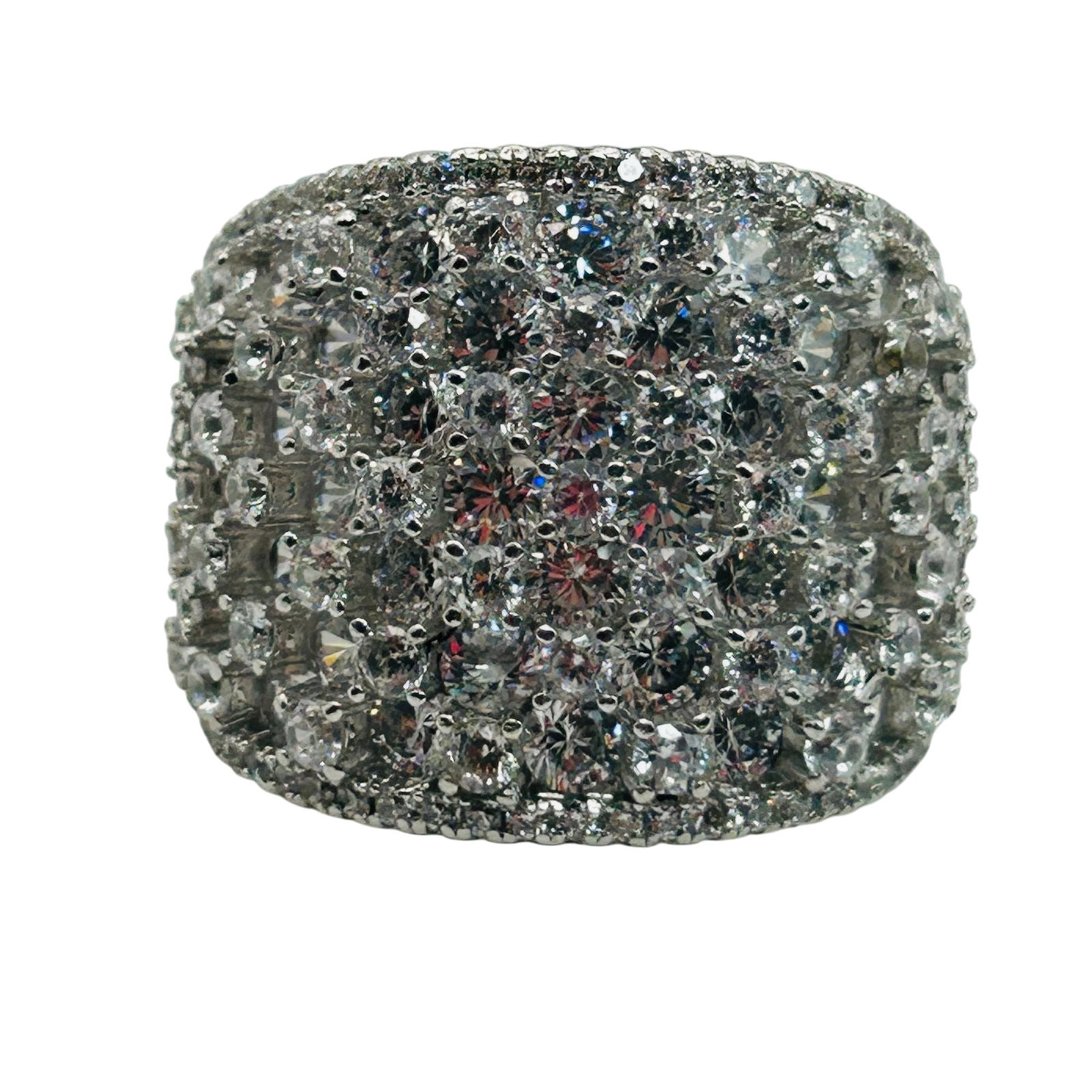 FZN Sterling Rhinestone Statement Ring Size 7 (1 of 7)
