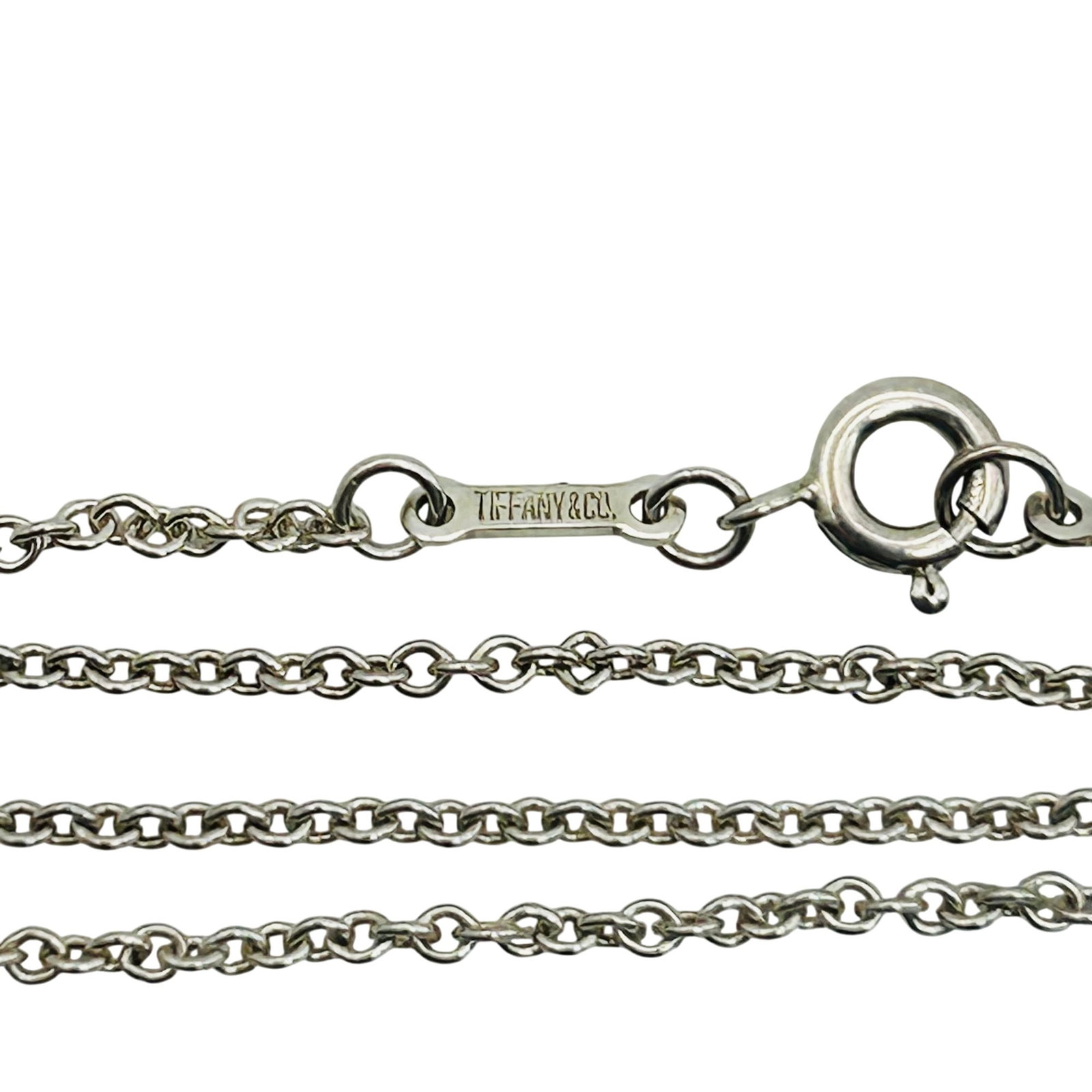 Tiffany & Co Peretti Spain Sterling Cable Chain Necklace: Tiffany & Co Peretti Spain Sterling cable chain necklace. 2.3g