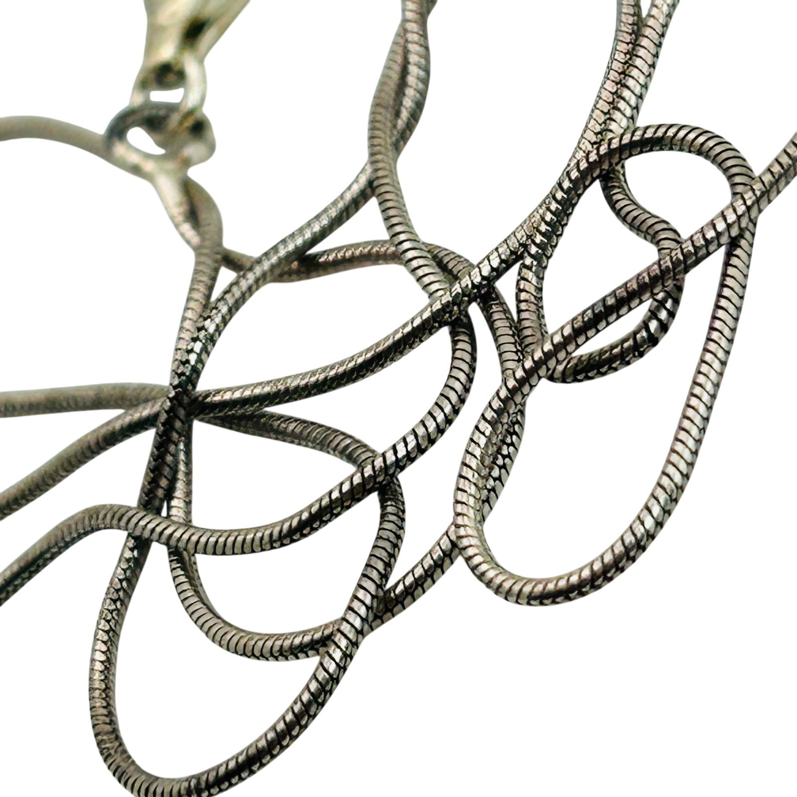 Sterling Round Snake Chain Necklace (1 of 4)