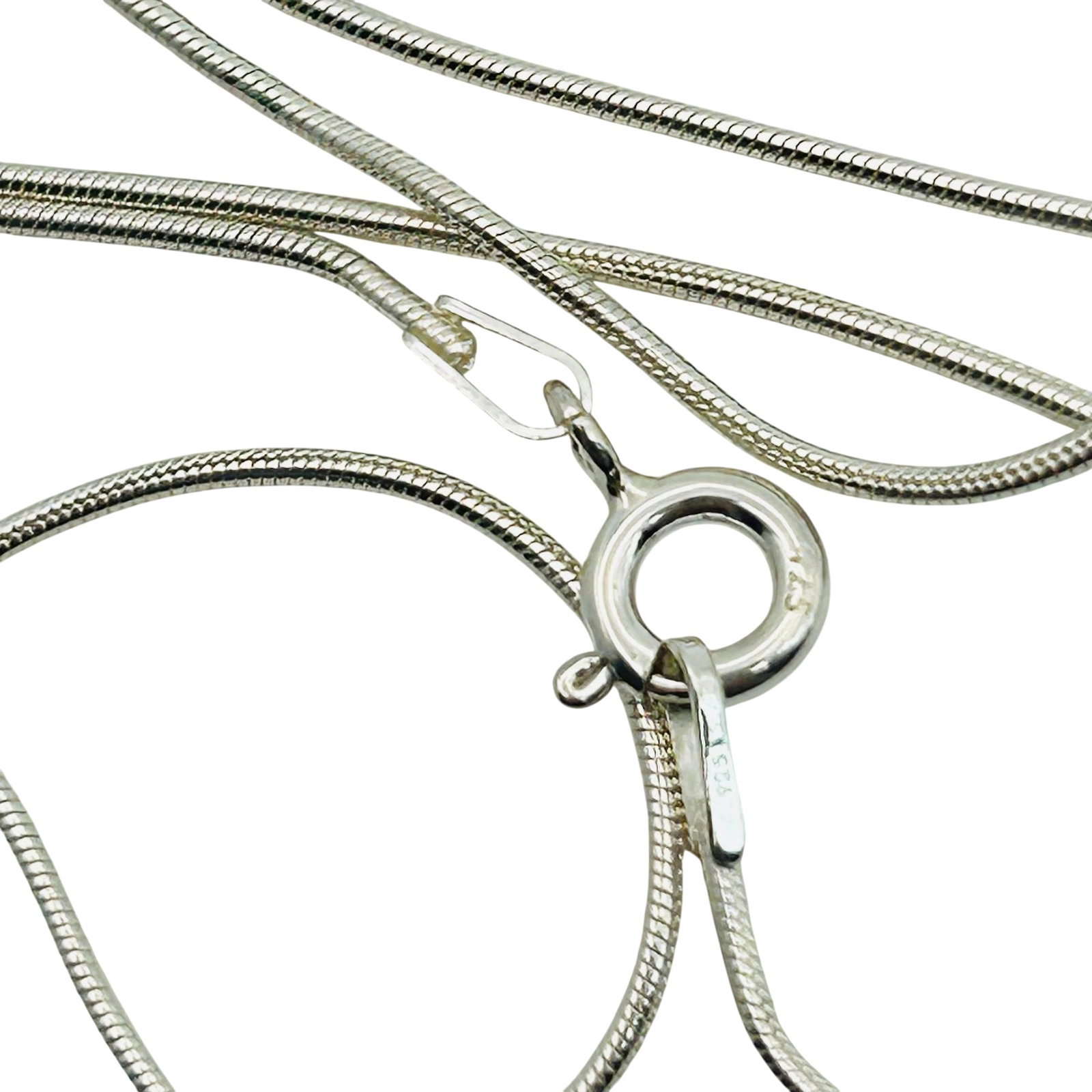 Sterling Round Snake Chain Necklace (1 of 3)