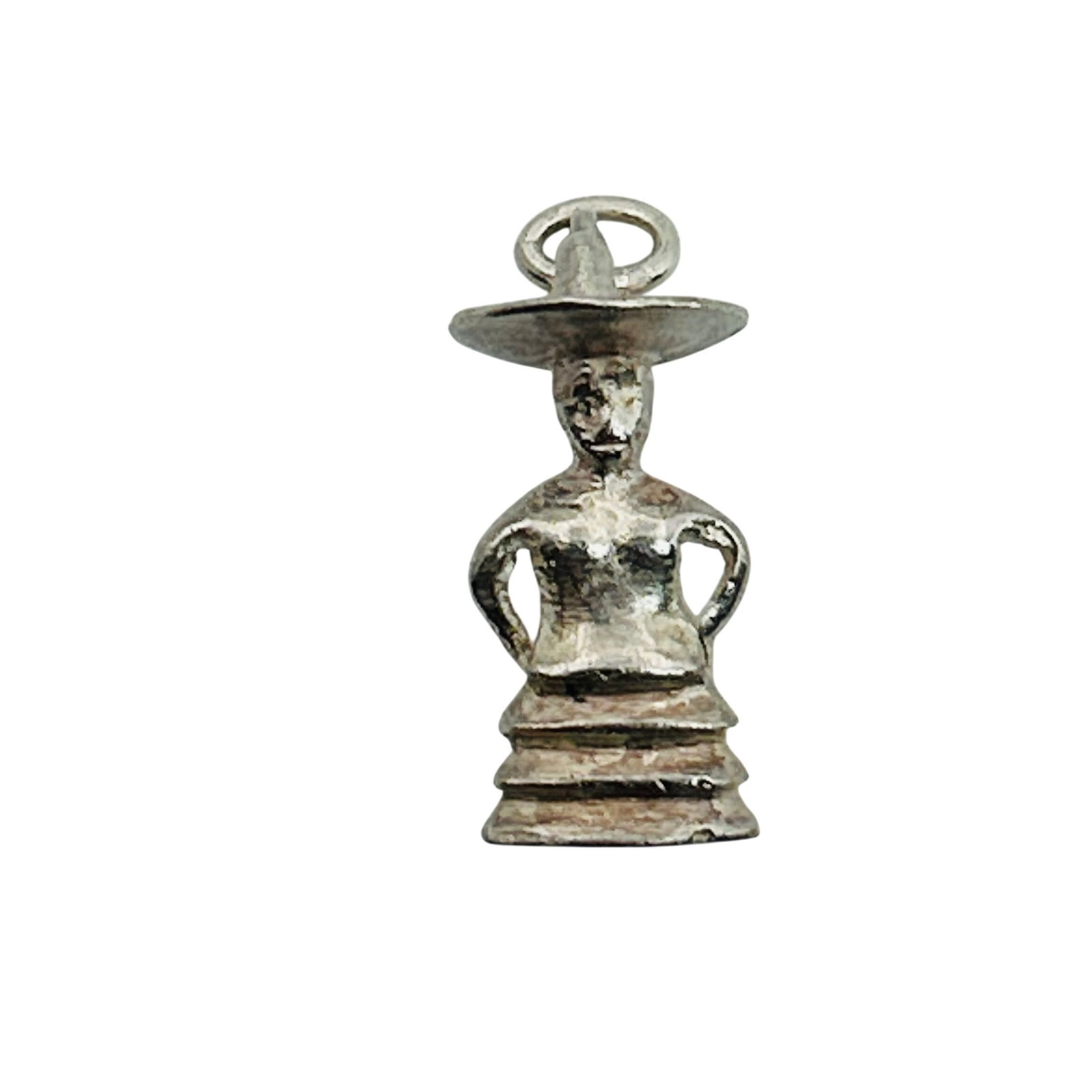 Sterling Mexican Latin American Lady Charm (1 of 4)