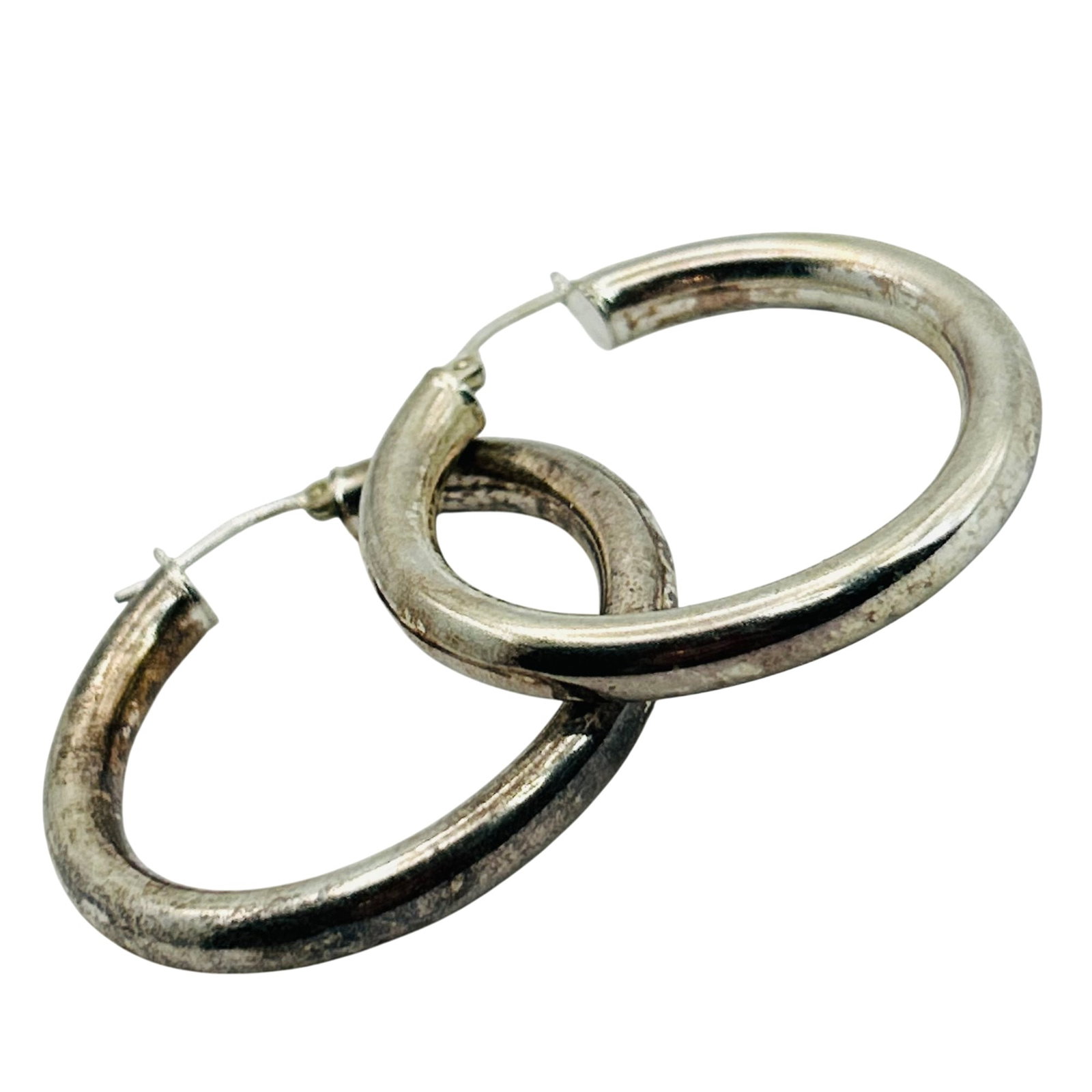 FAS Sterling Hoop Earrings (1 of 4)