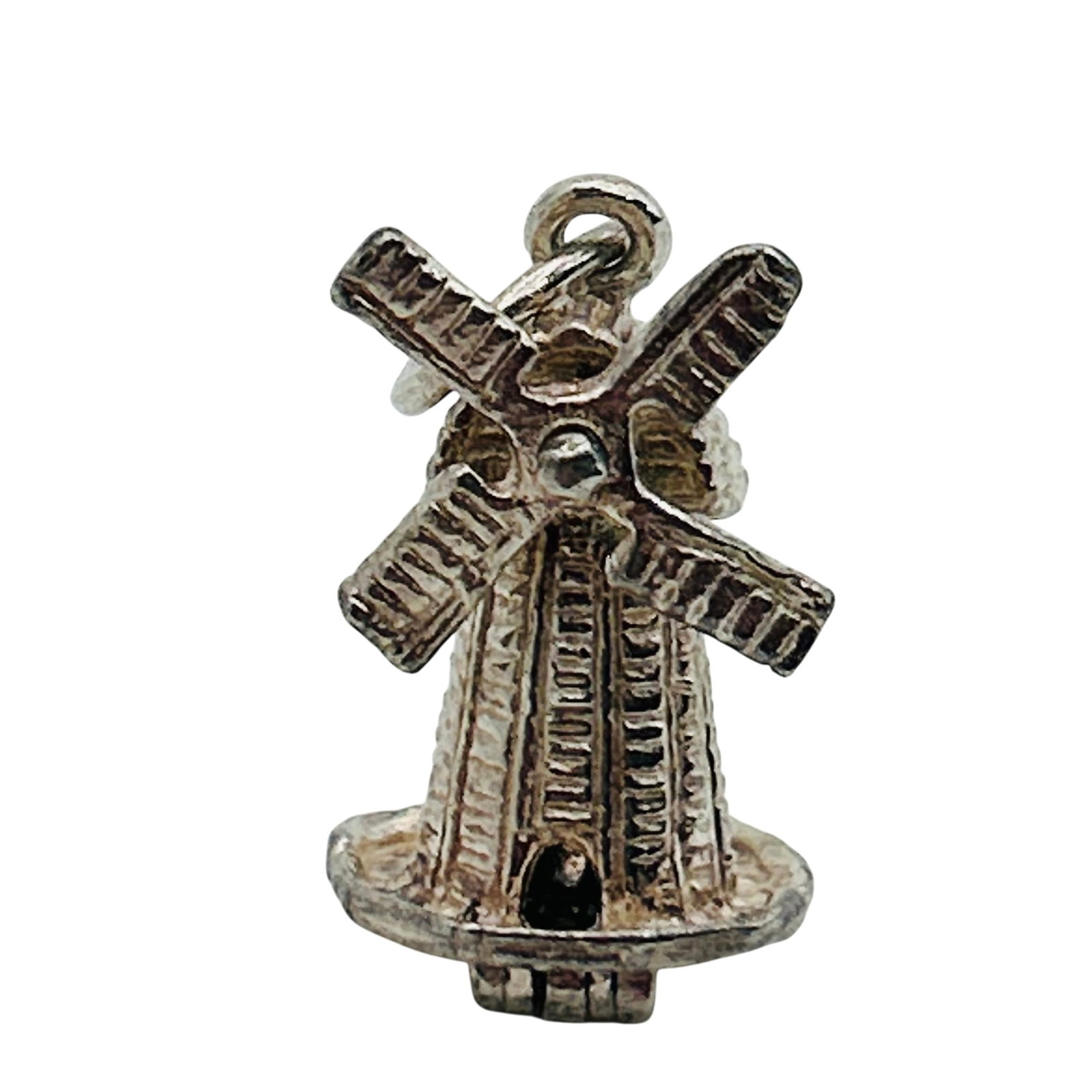 Sterling Windmill With Shoe Inside Locket Charm (1 of 4)