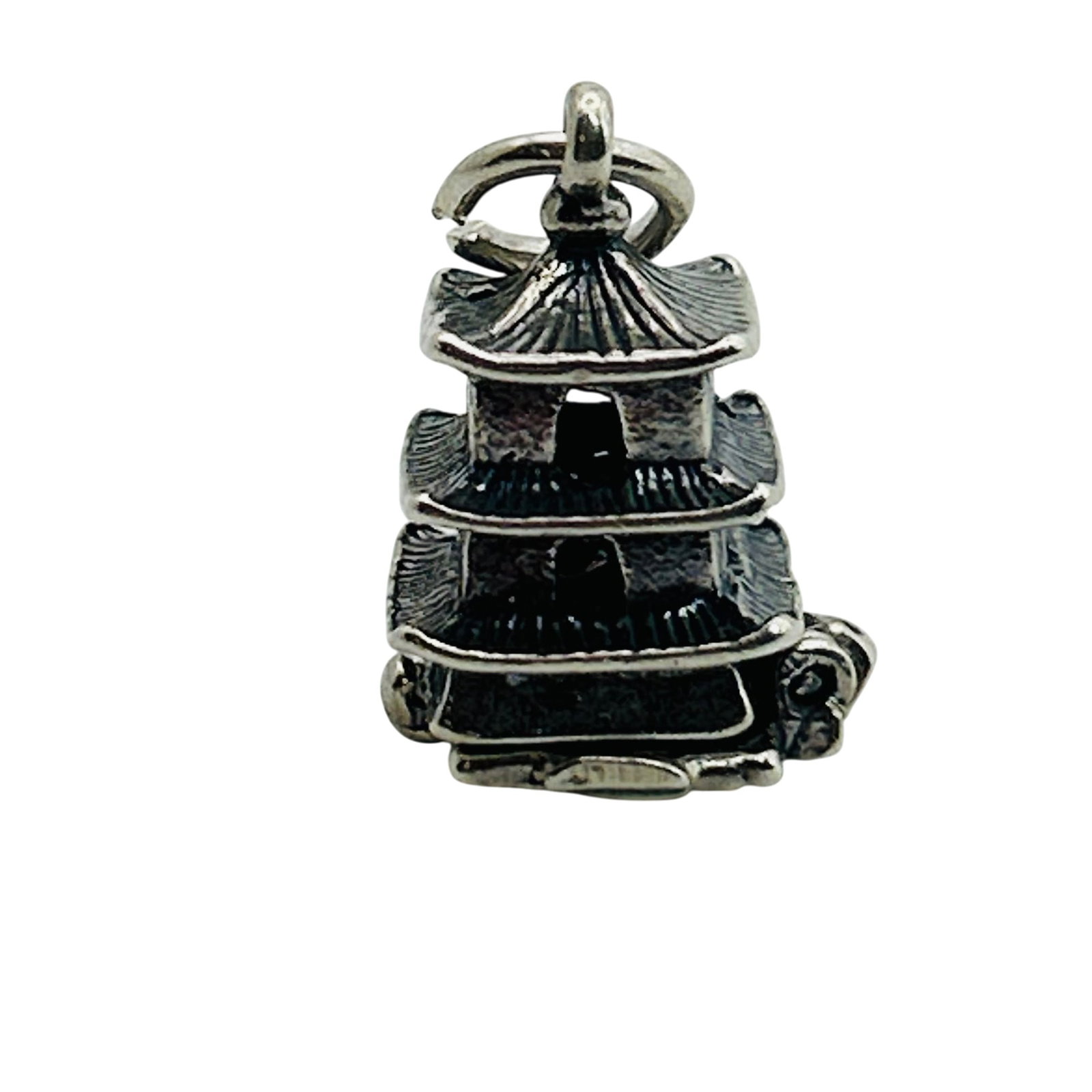 Sterling Pagoda Locket Charm (1 of 4)