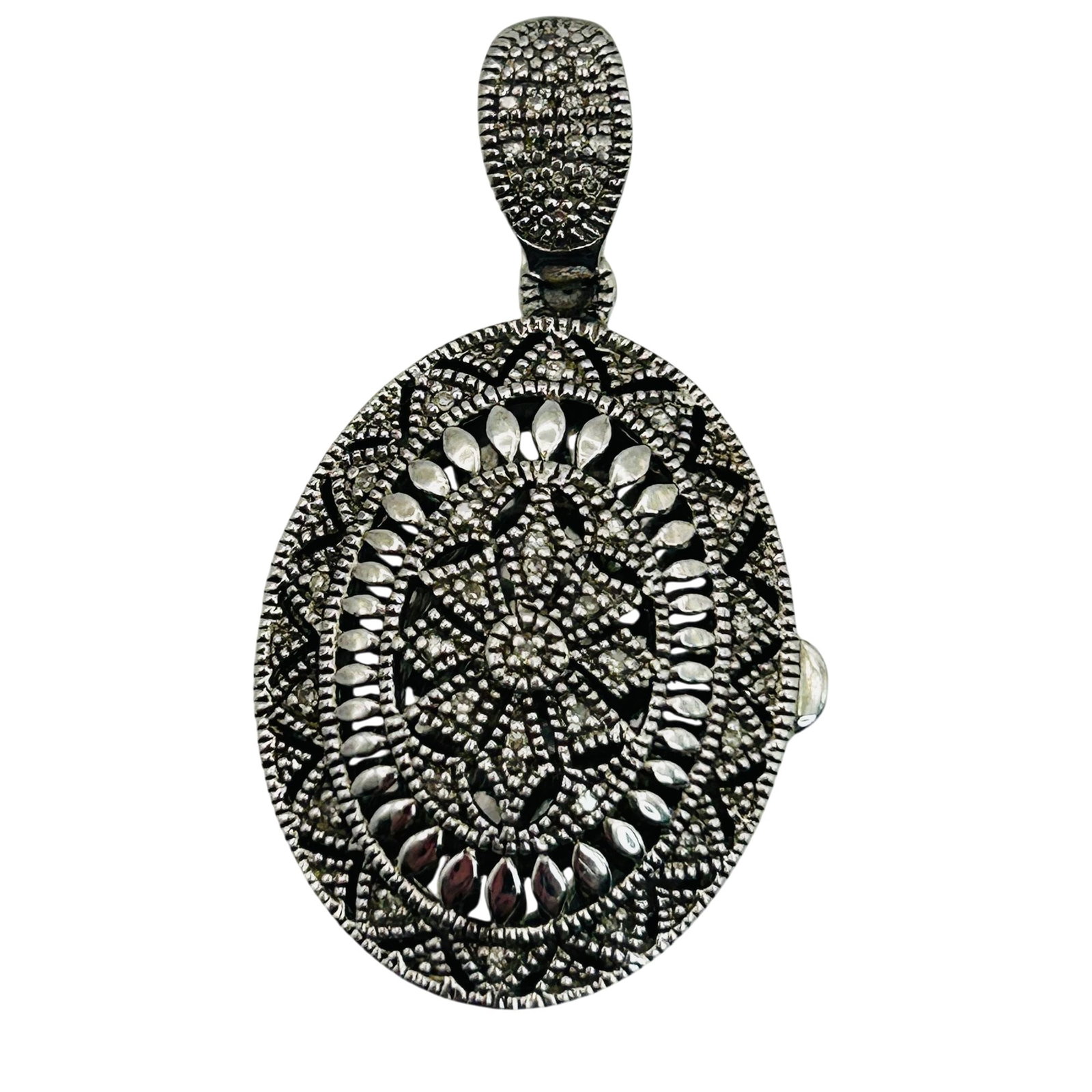 RPG Sterling Diamond Accent Locket (1 of 5)